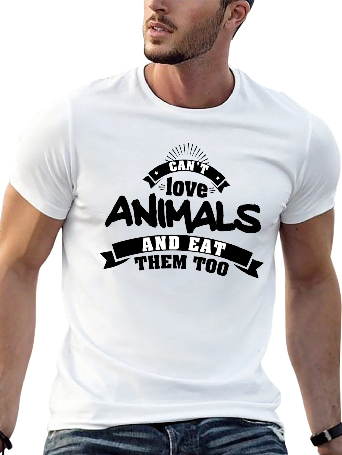 Animal Lover Graphic Tee - Vegan Statement T-Shirt