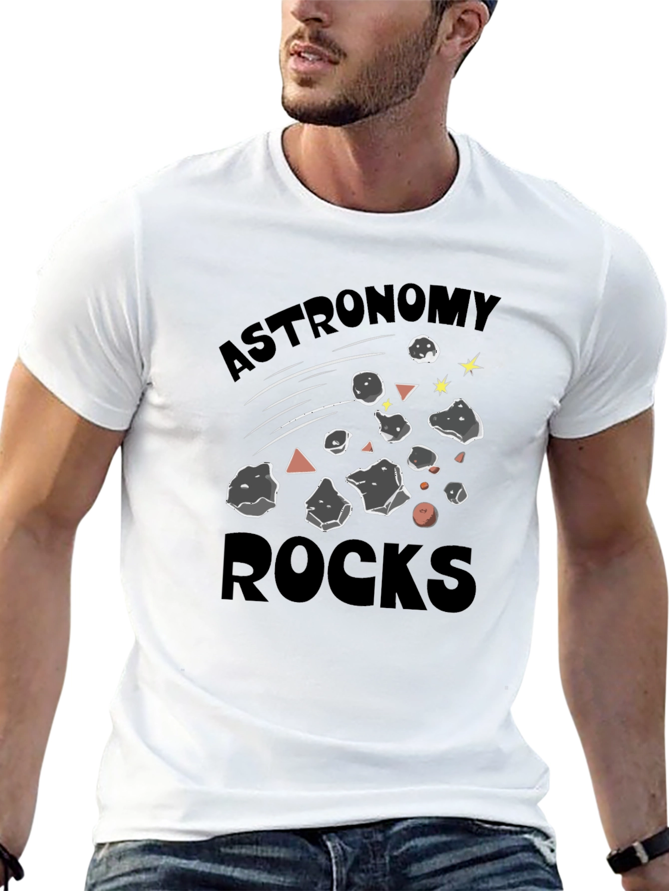 Astronomy Rocks Graphic T-Shirt - Black