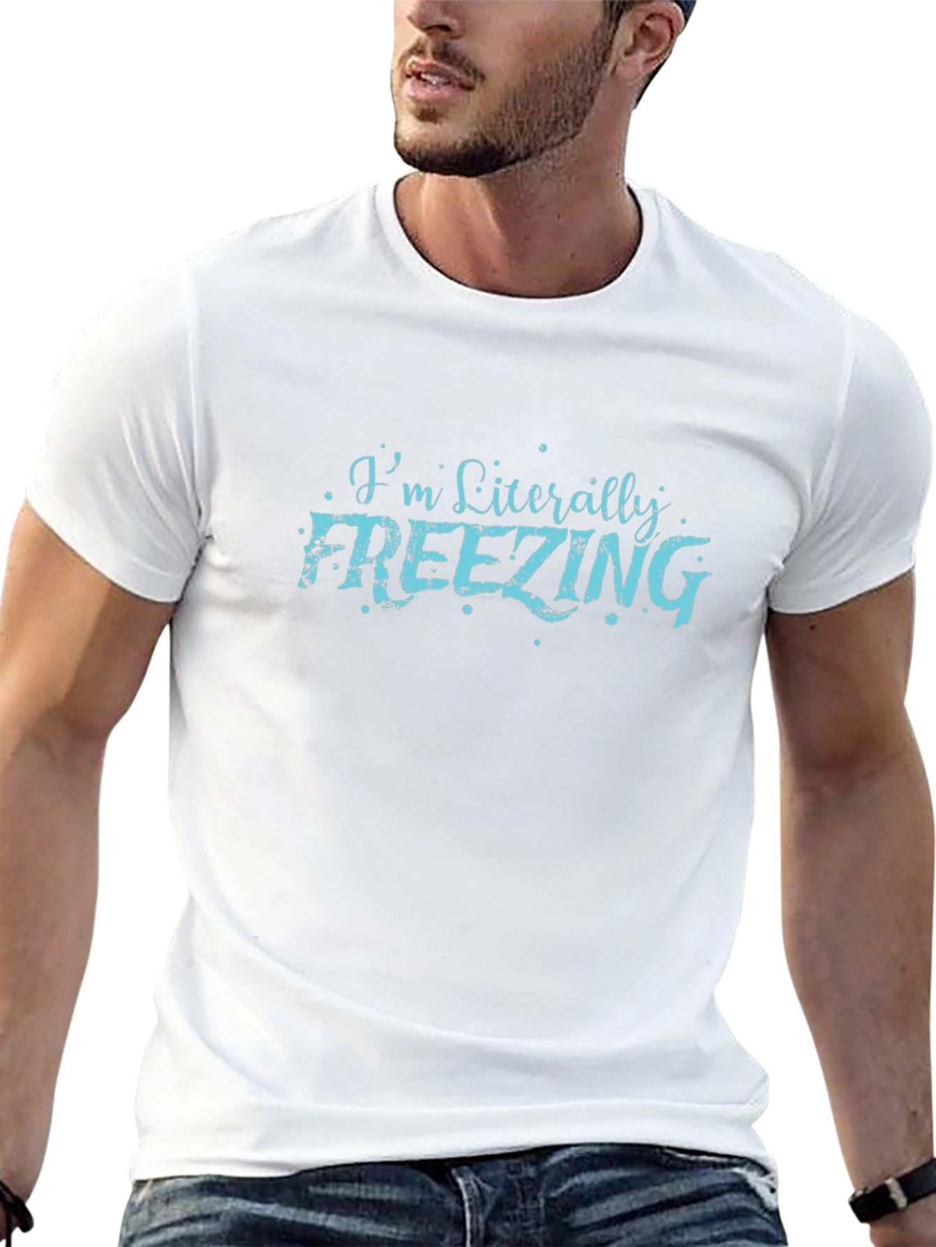 Im Literally Freezing Mens Black T-Shirt