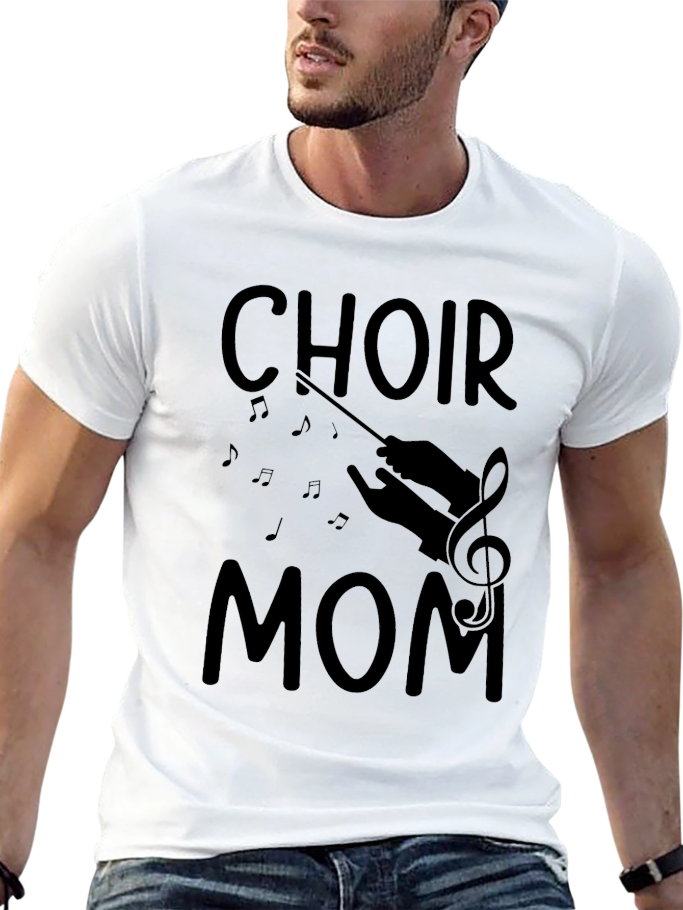 Choir Mom Black T-Shirt for Music Loving Mothers