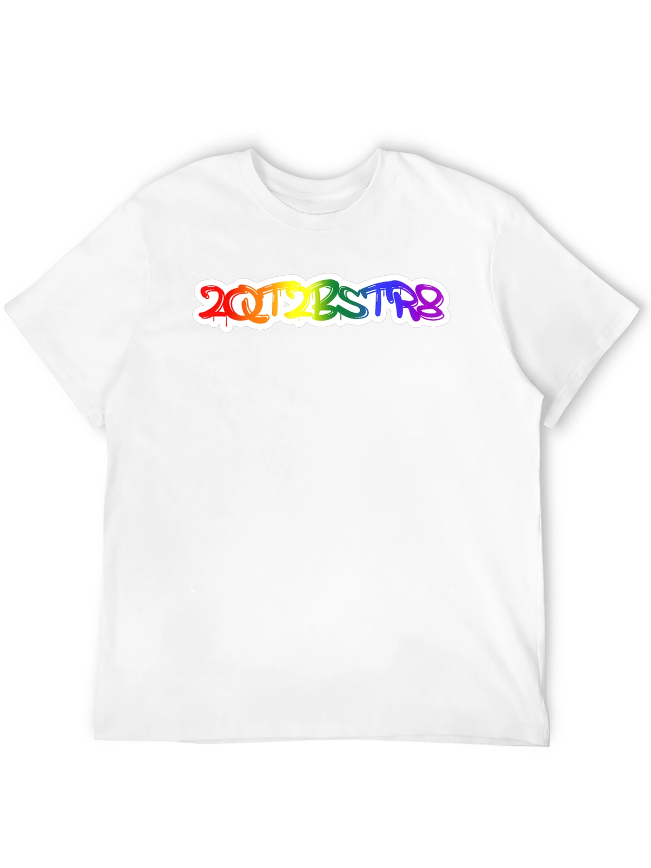 2QT2BSTR8 Rainbow Graphic T-Shirt