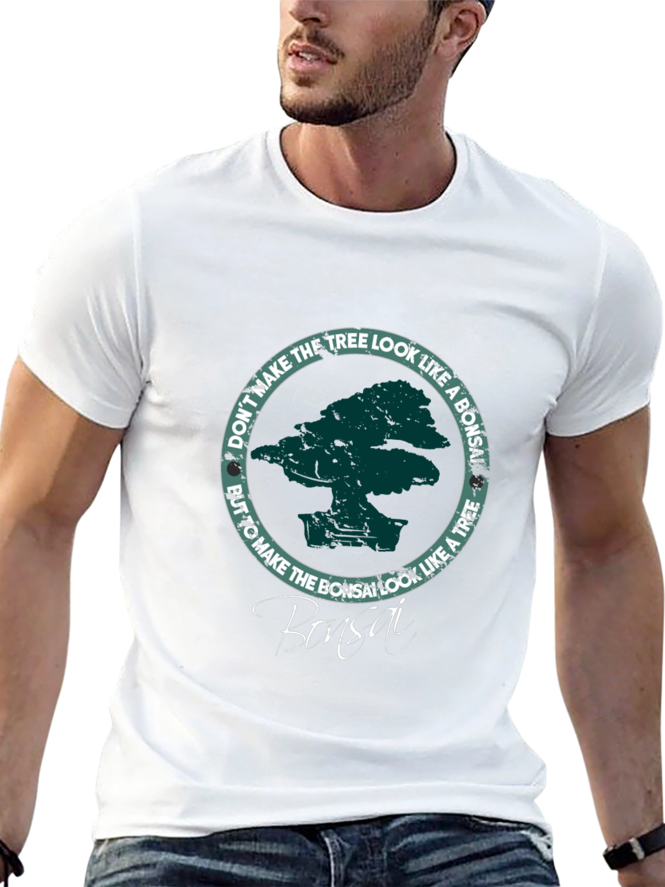 Bonsai Tree Graphic T-Shirt