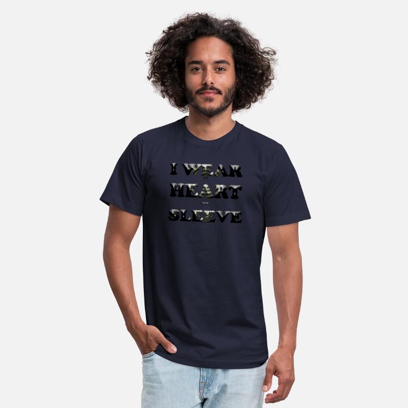 I wear my heart on my sleeve design t-shirt gift