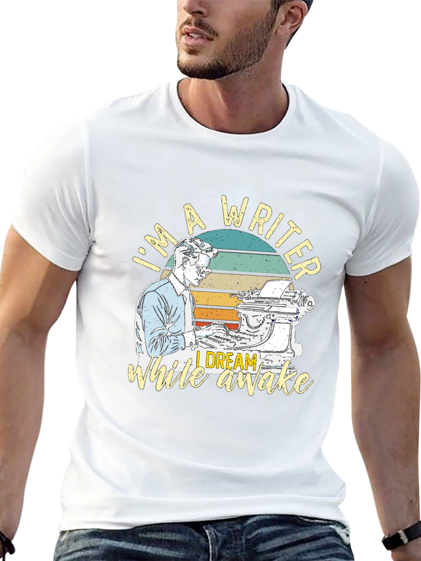 Writer T-Shirt: I Dream While Awake Retro