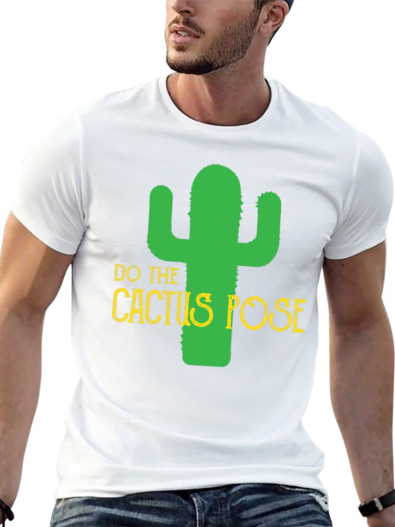 Do The Cactus Pose Funny Graphic Tee