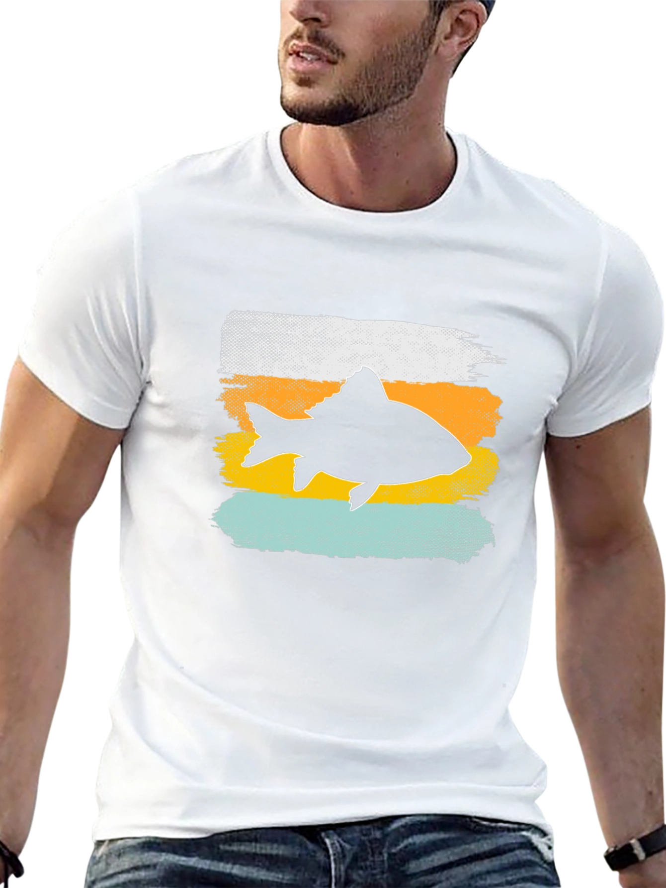 Retro Fish Graphic Tee - Unique Design