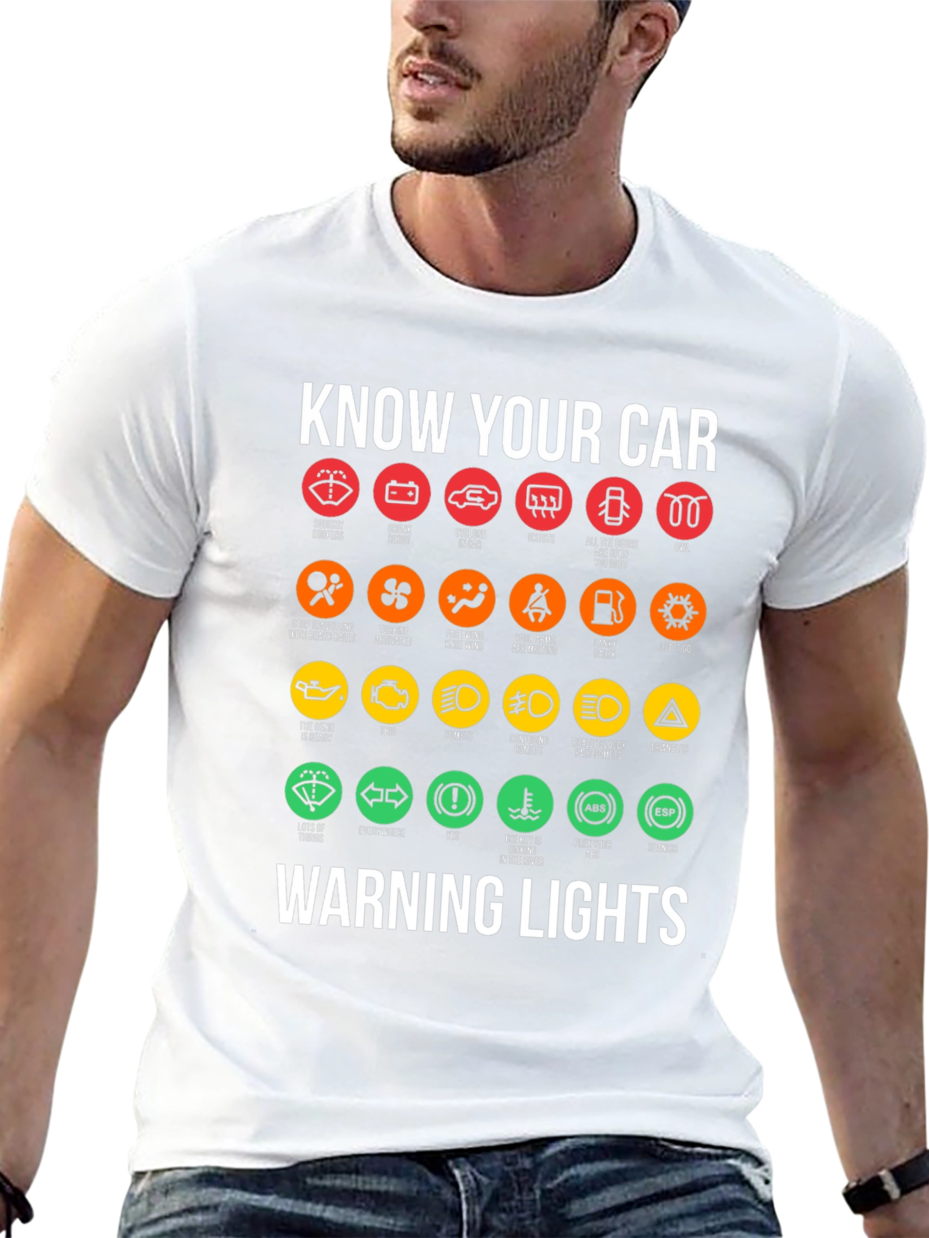 Know Your Car Warning Lights T-Shirt