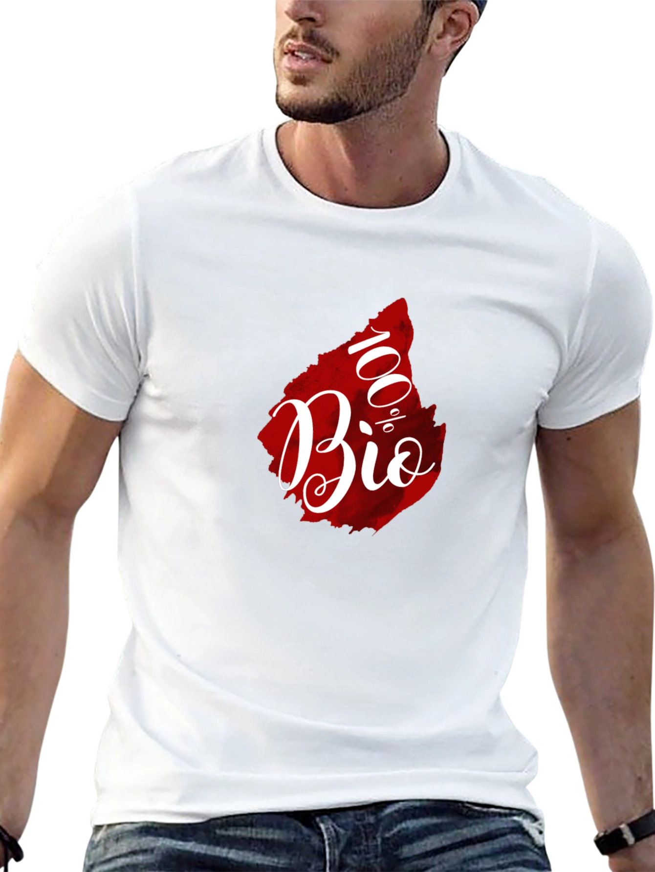 100% Bio Graphic Tee - Organic Lifestyle Shirt