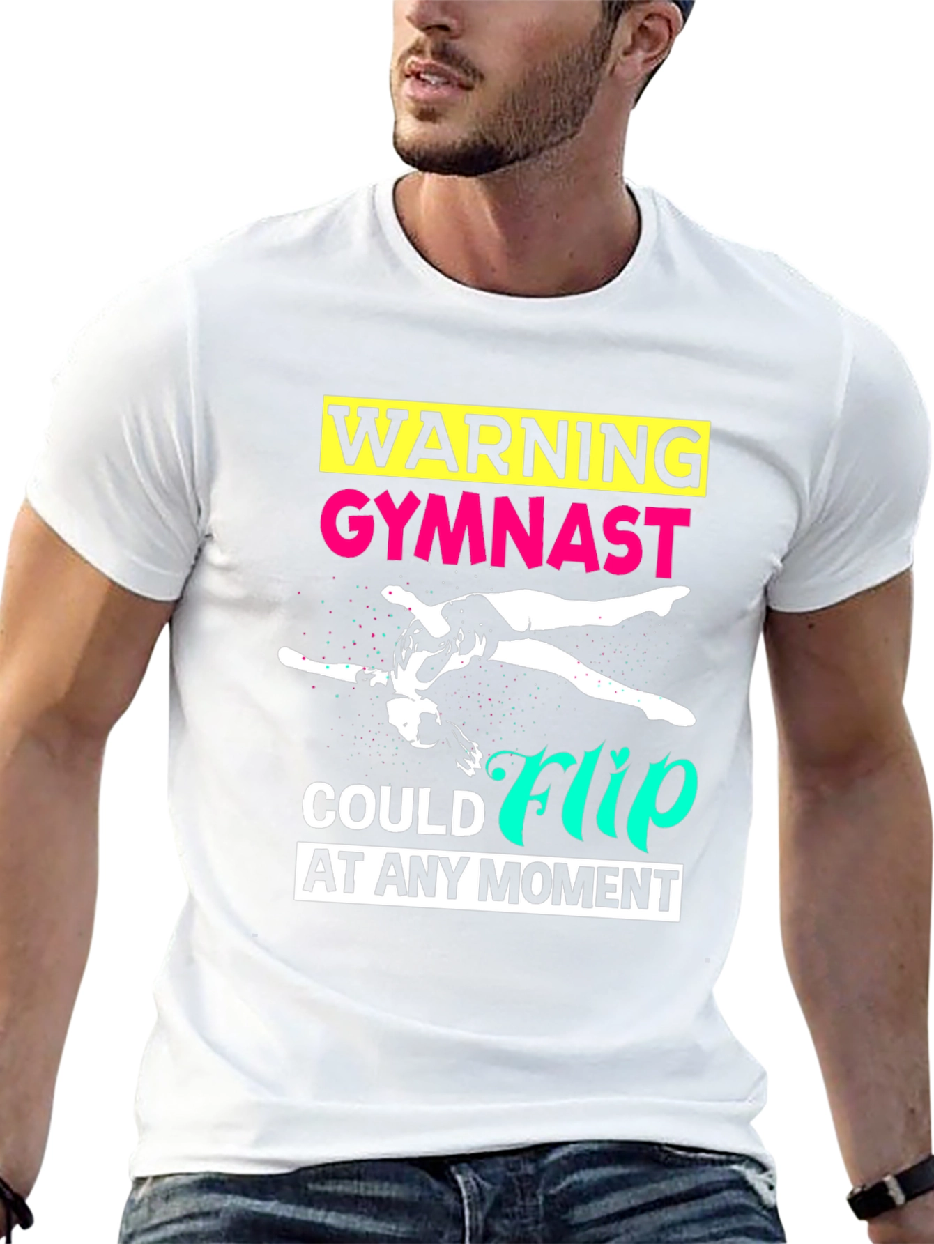 Gymnast Warning Black T-Shirt