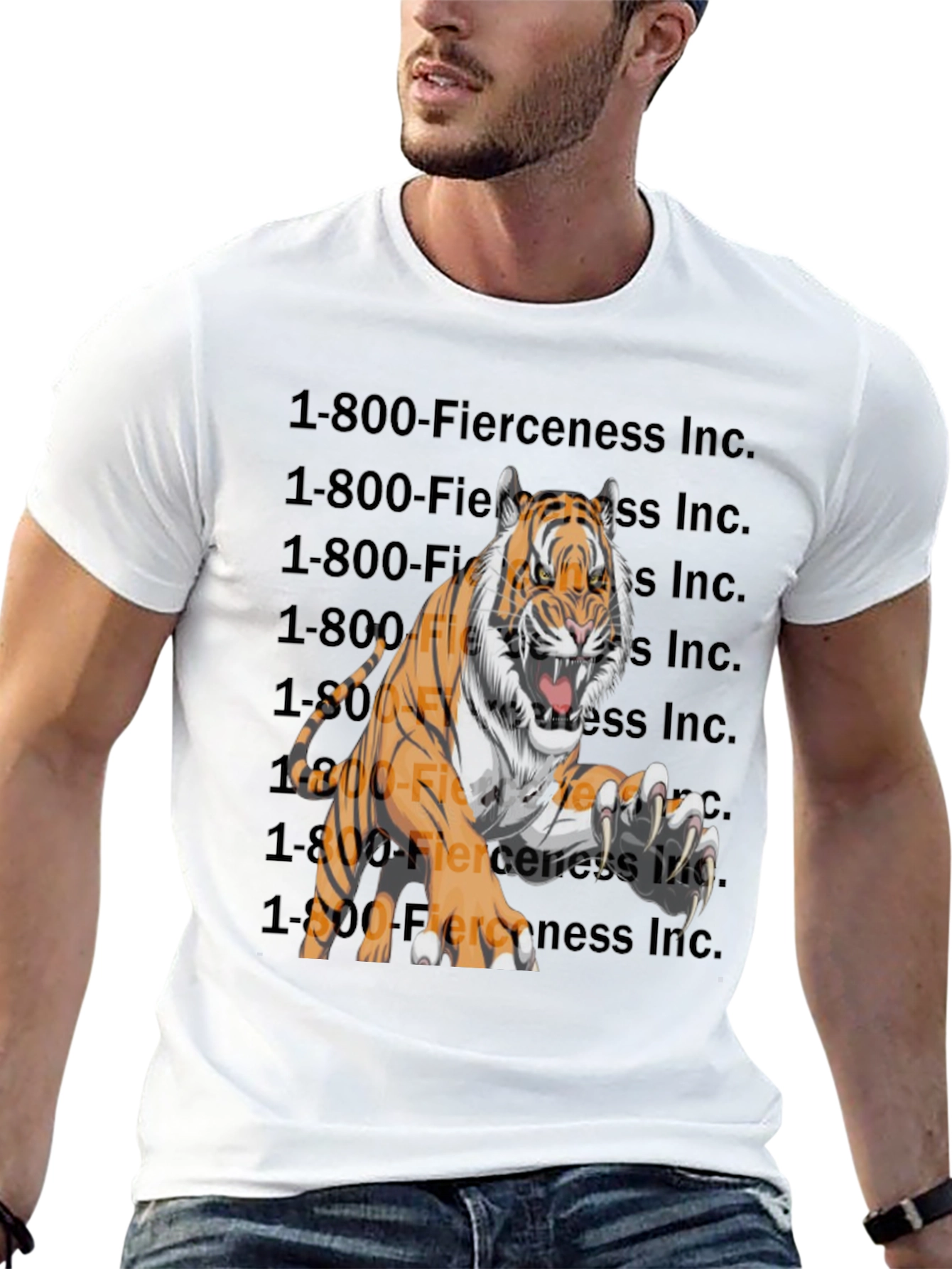 Fierce Tiger Graphic T-Shirt