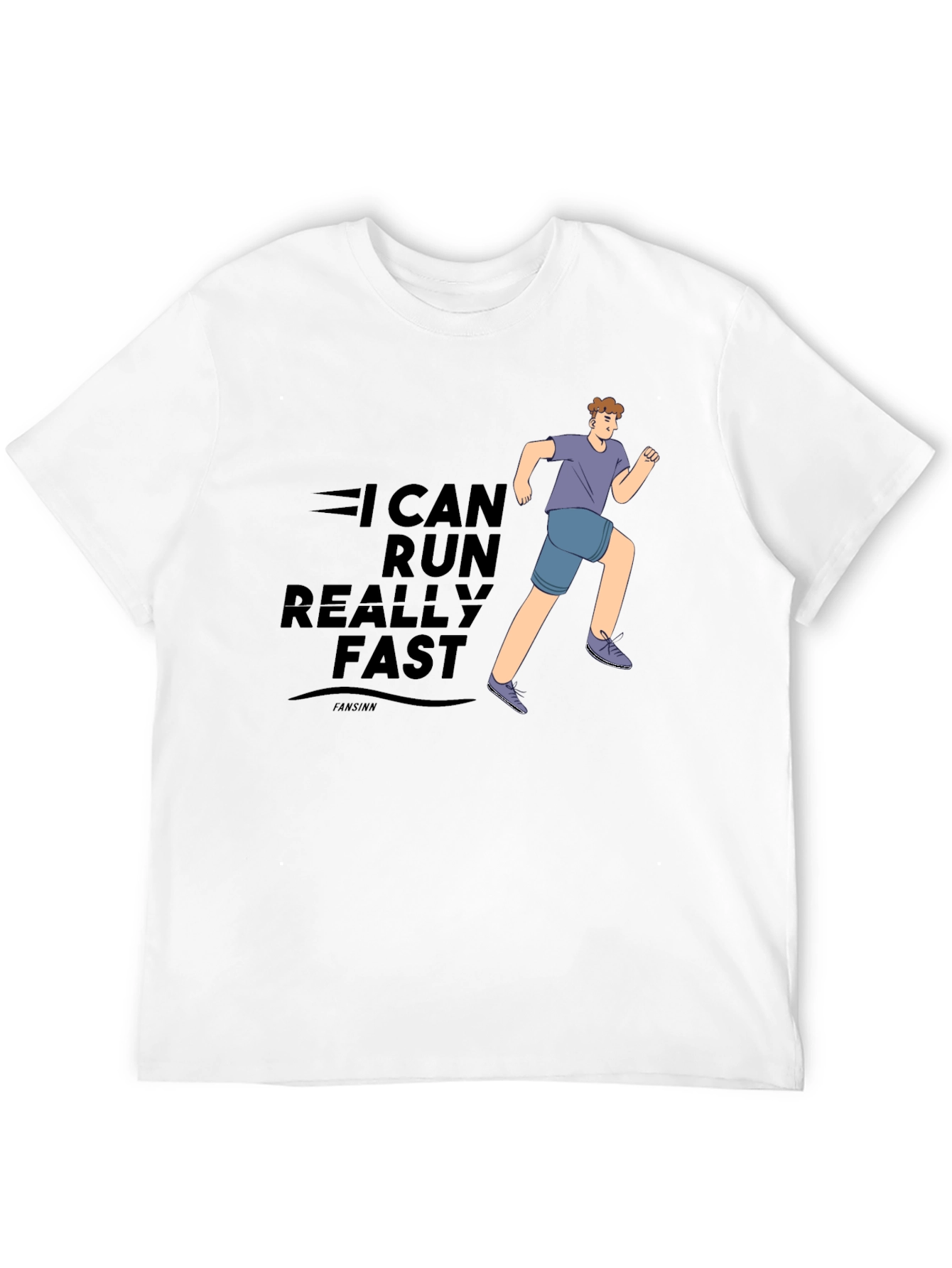 I Can Run Really Fast Black T-Shirt