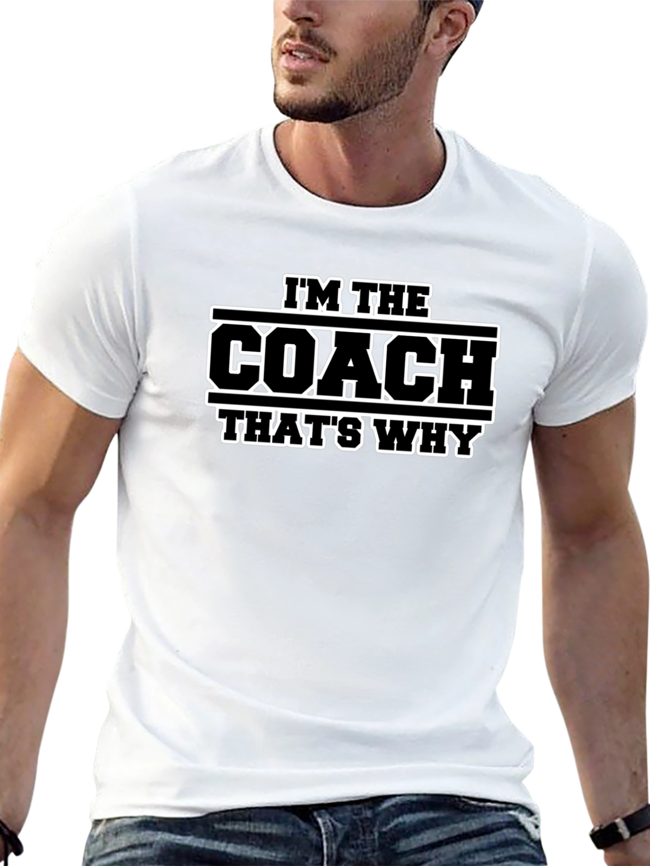 Im The Coach Thats Why T-Shirt - Black