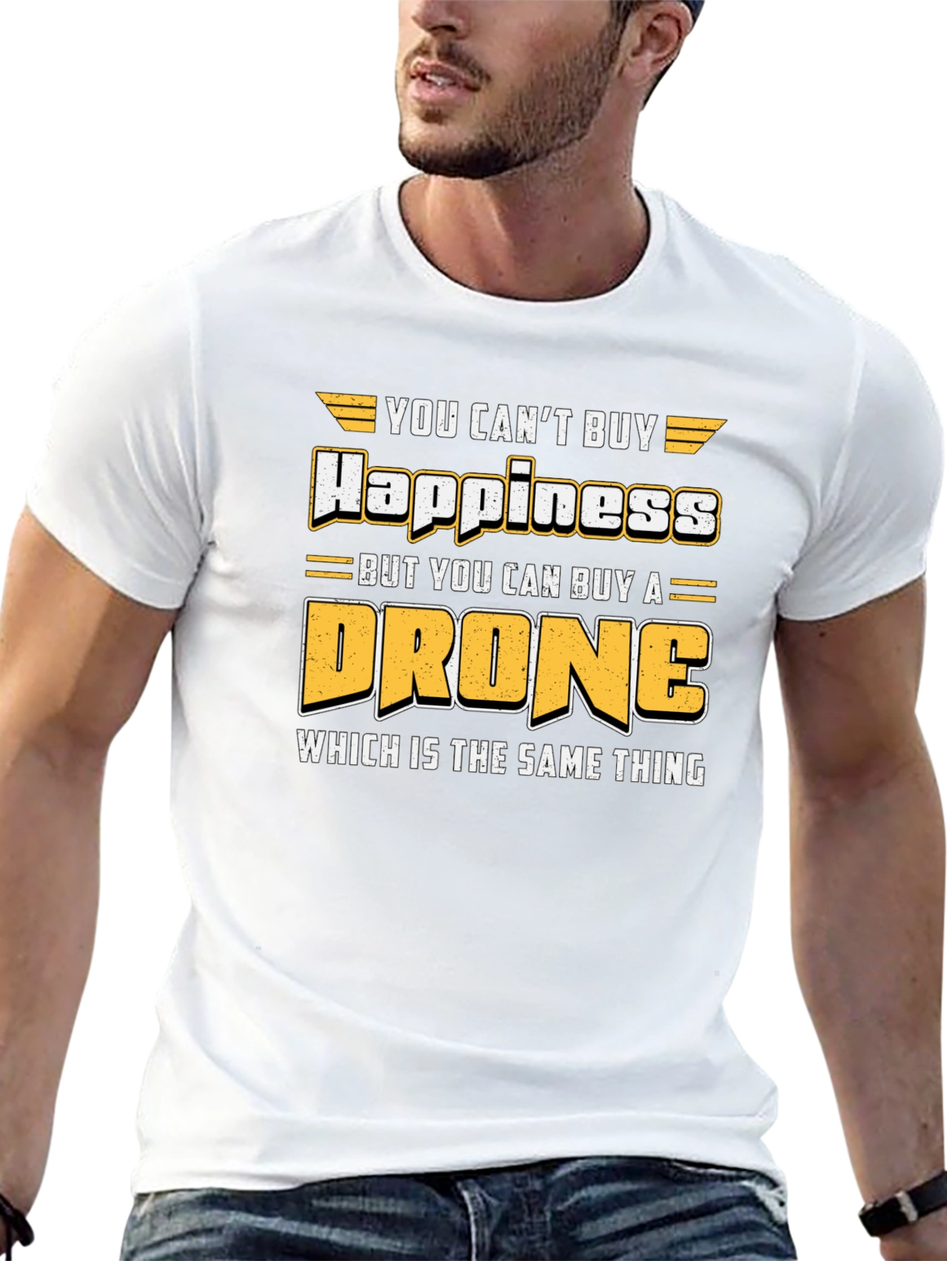Drone Happiness T-Shirt: Pilot Aviation Humor