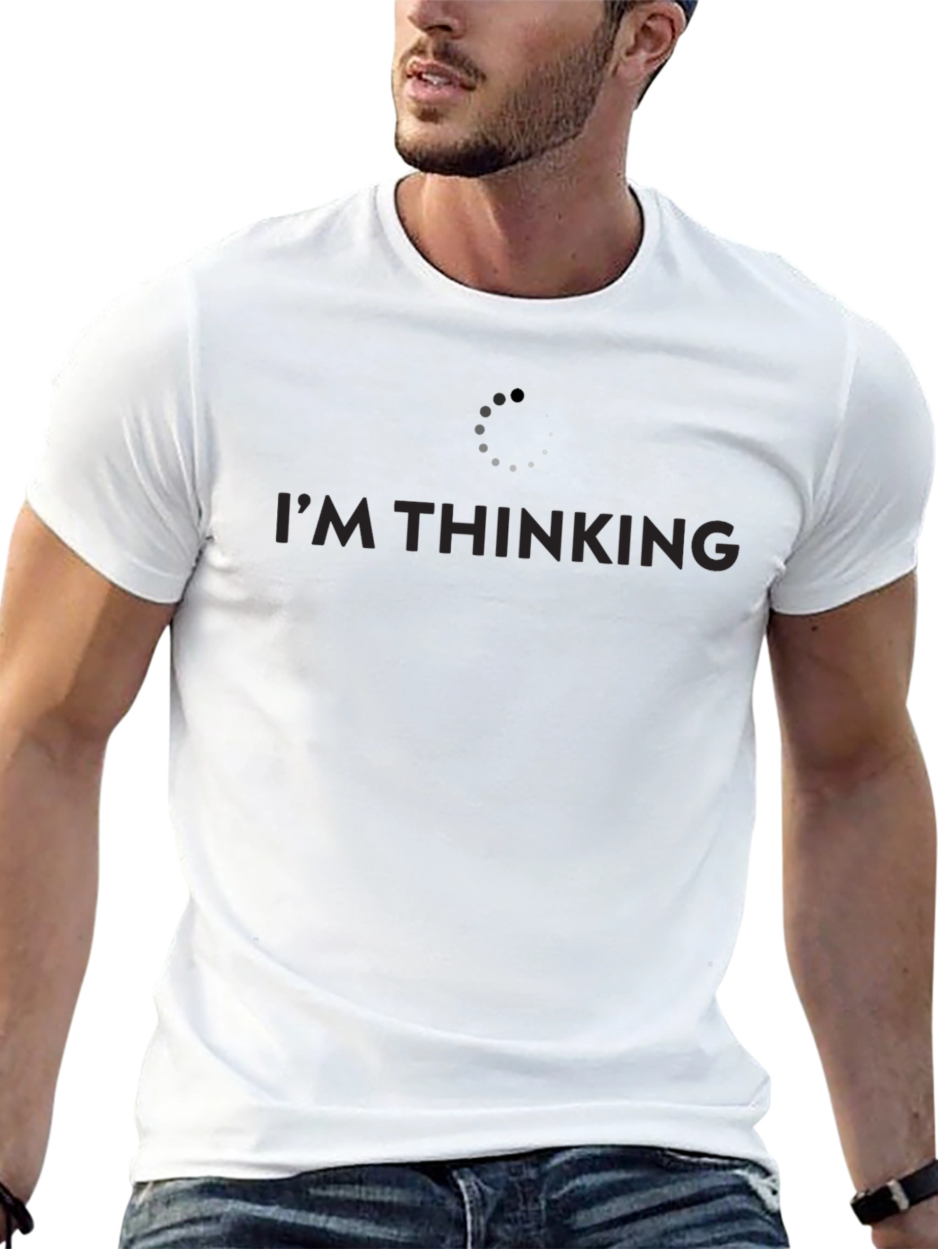 Im Thinking... Funny Graphic Tee - Soft Cotton Blend
