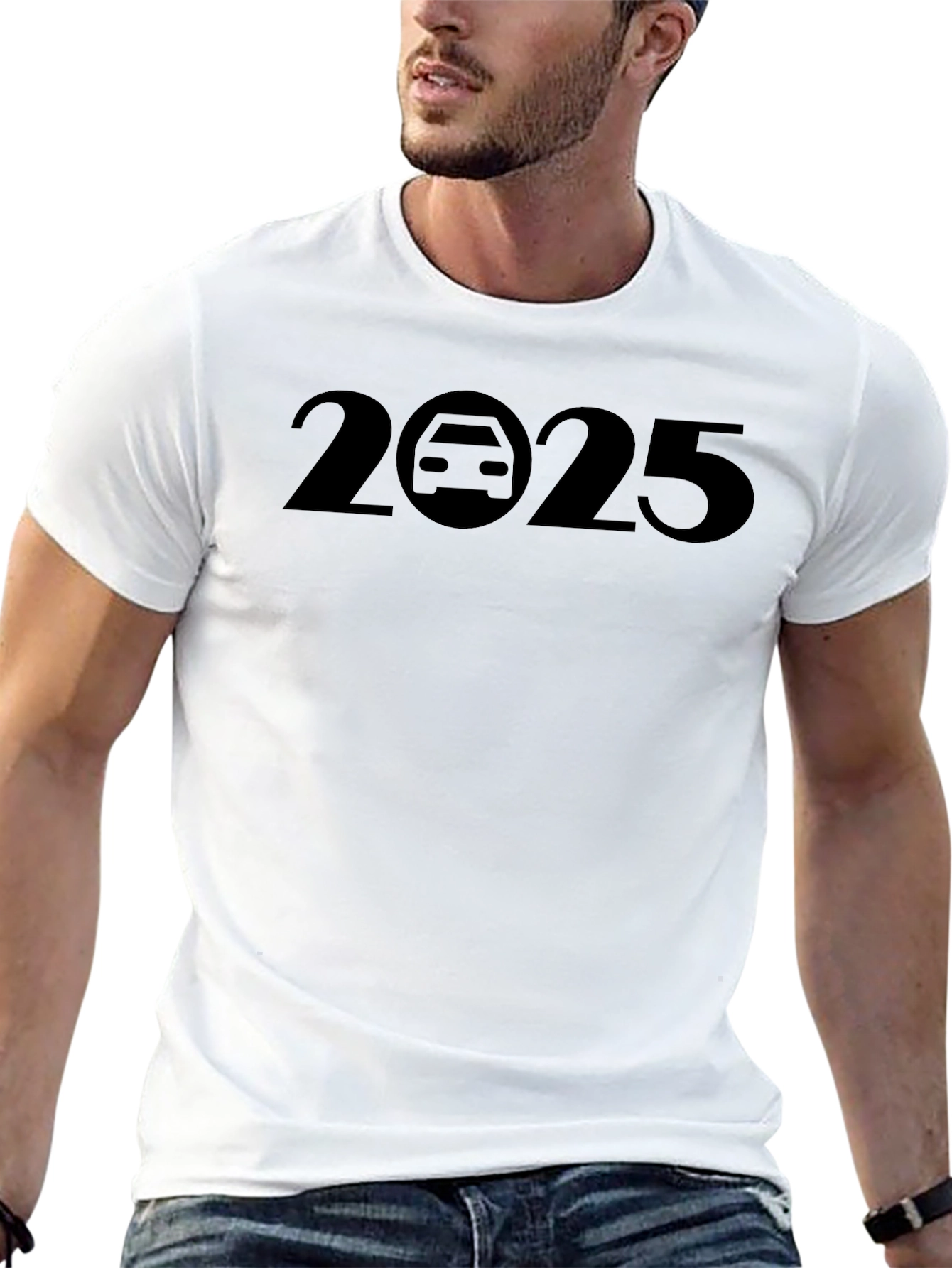 2025 Car Graphic Tee - Unisex Black T-Shirt