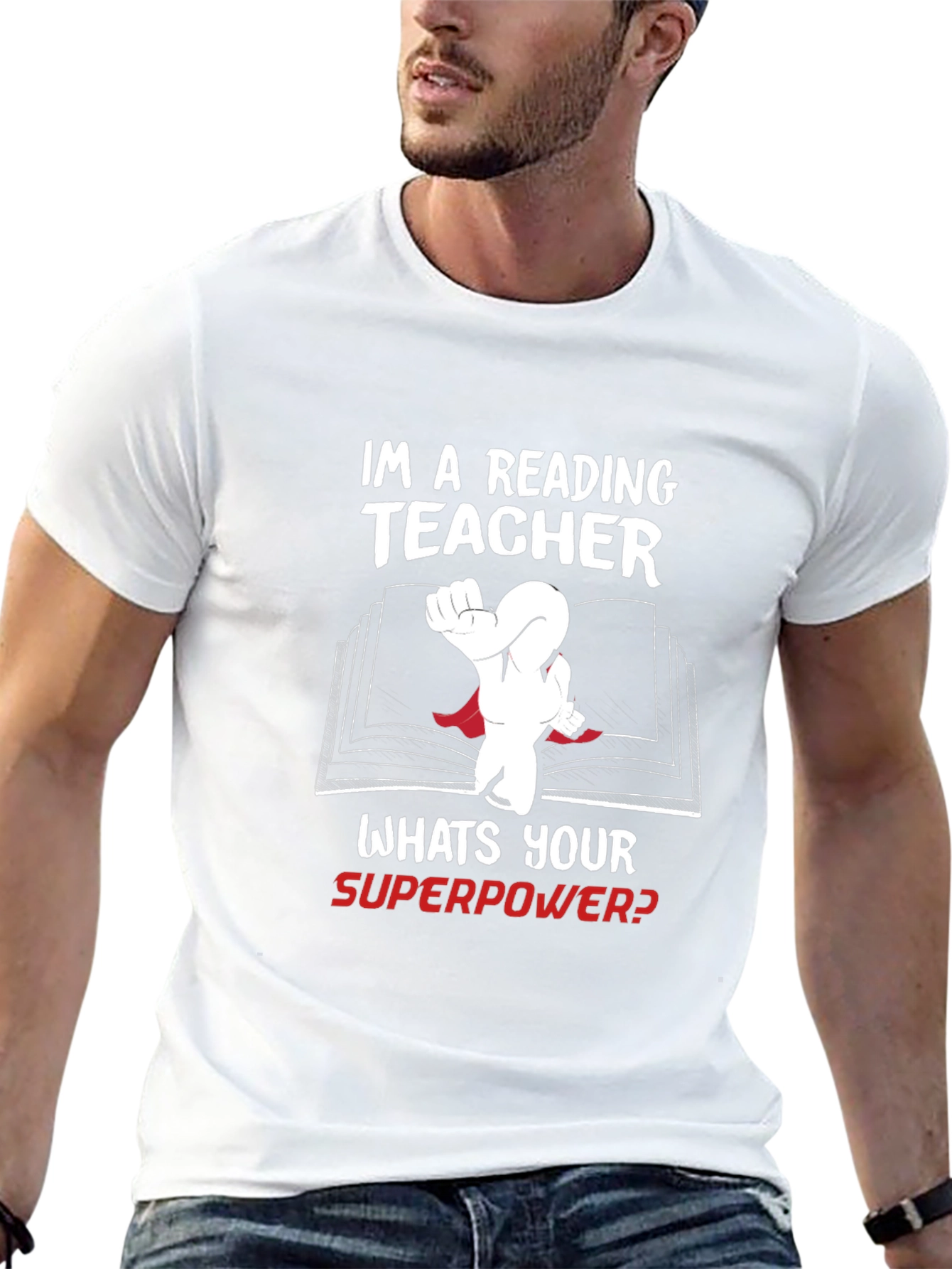 Reading Teacher Superpower T-Shirt