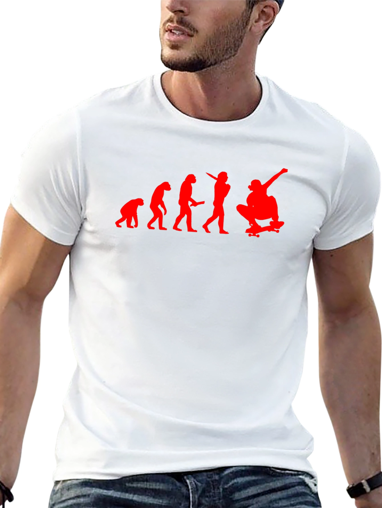 Evolution Skateboard T-Shirt - Black Cotton Tee