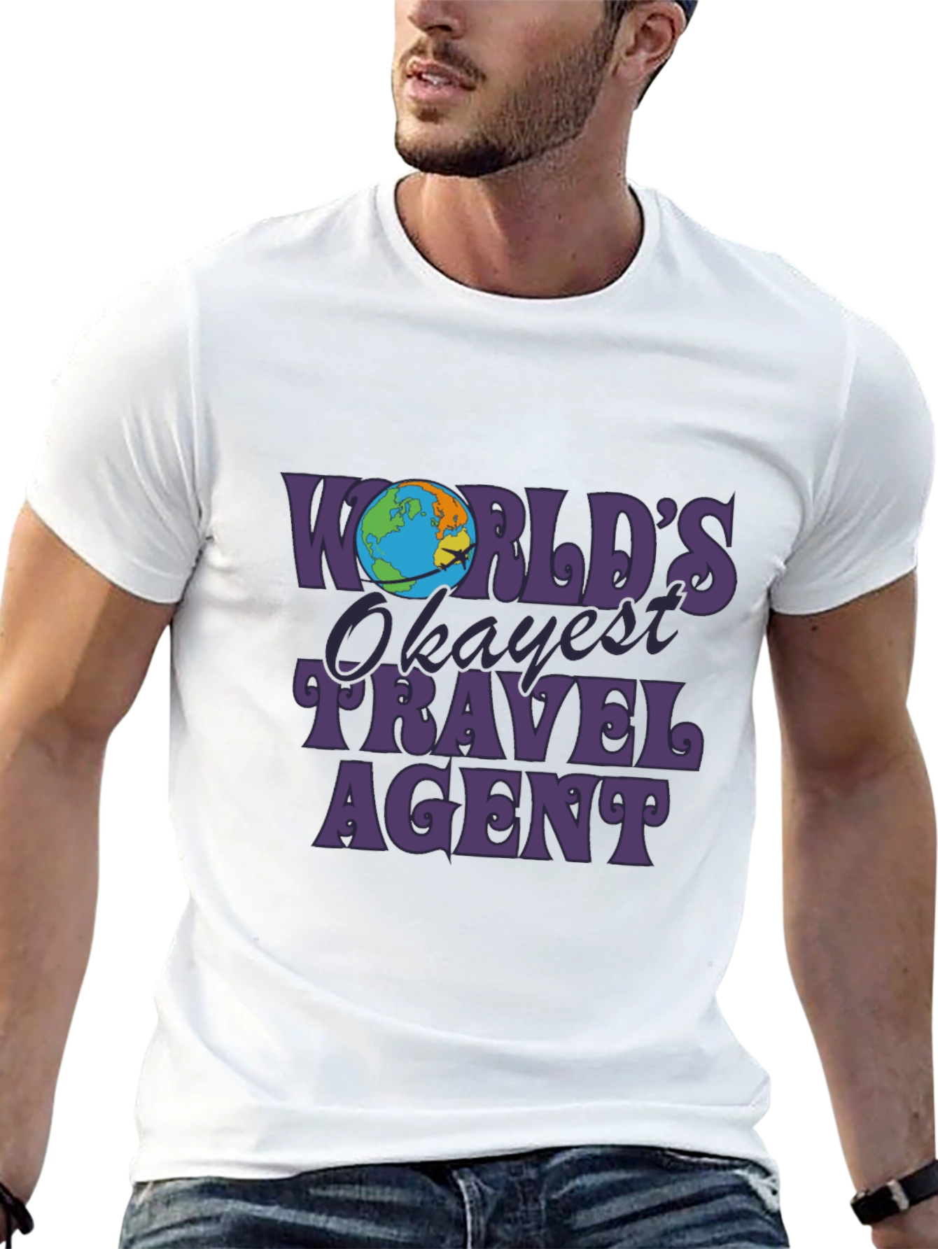 Worlds Okayest Travel Agent Graphic T-Shirt