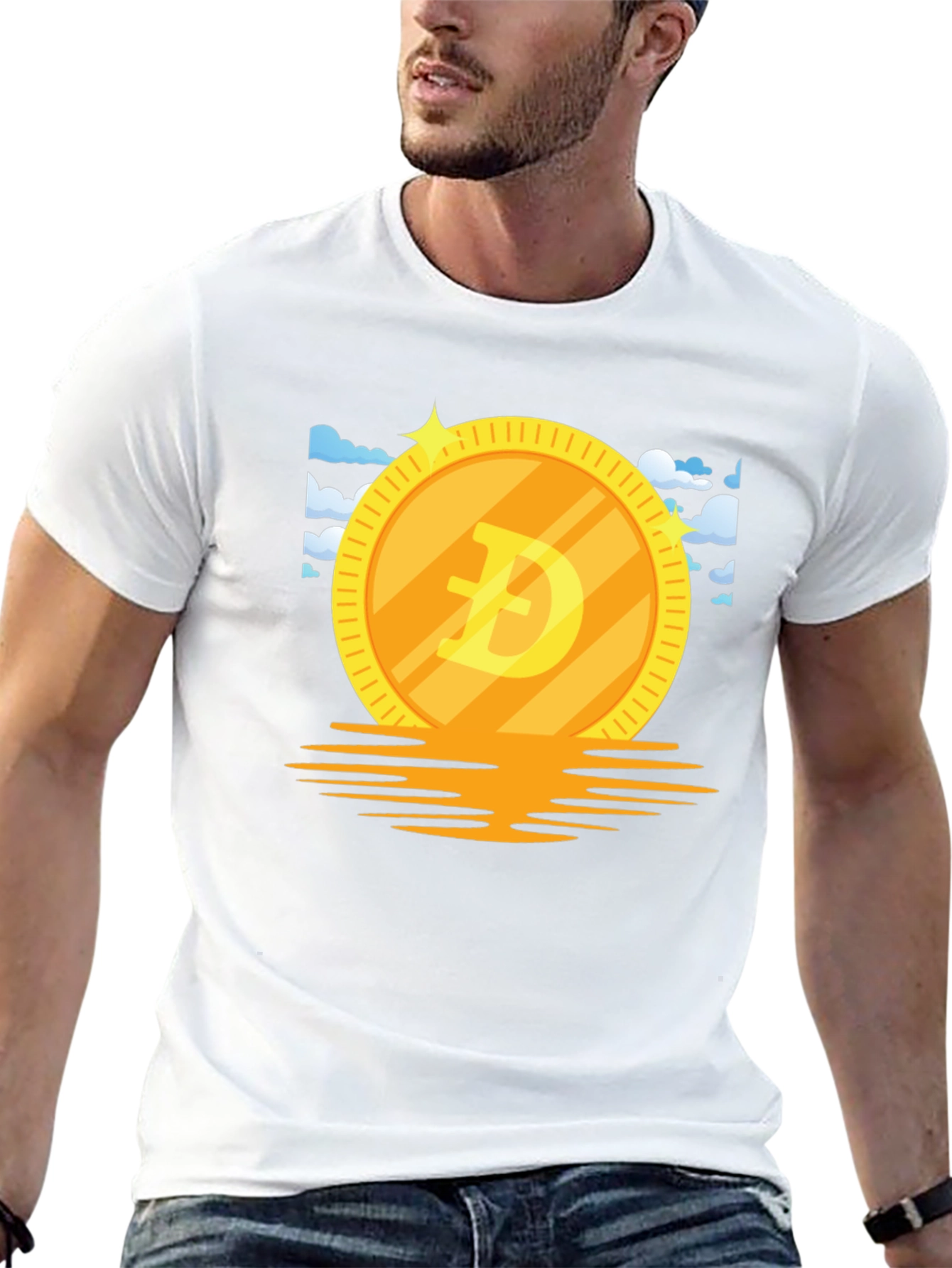 Doge Coin Graphic Tee - Crypto Currency Meme T-Shirt