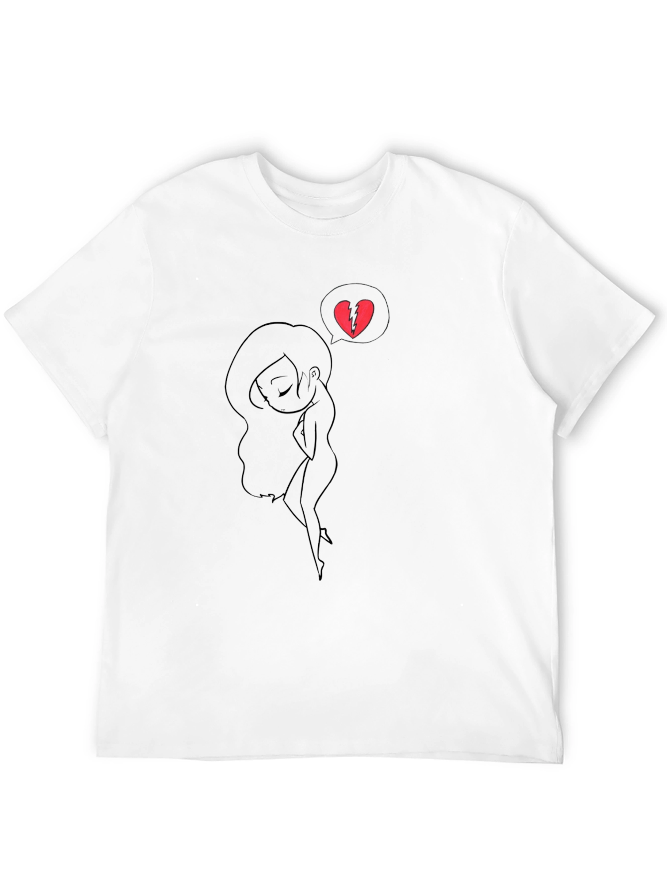 Broken Heart Silhouette T-Shirt