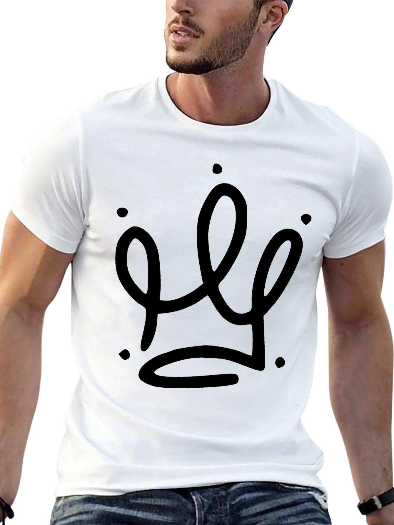 Crown Graphic T-Shirt - Modern Royal Design