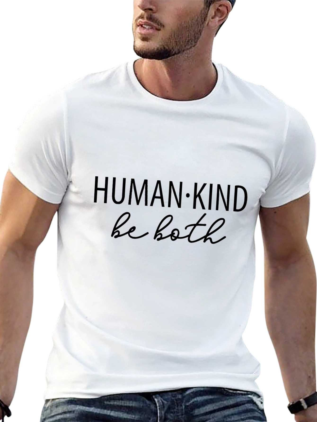 Humankind Be Both Graphic Tee - Black
