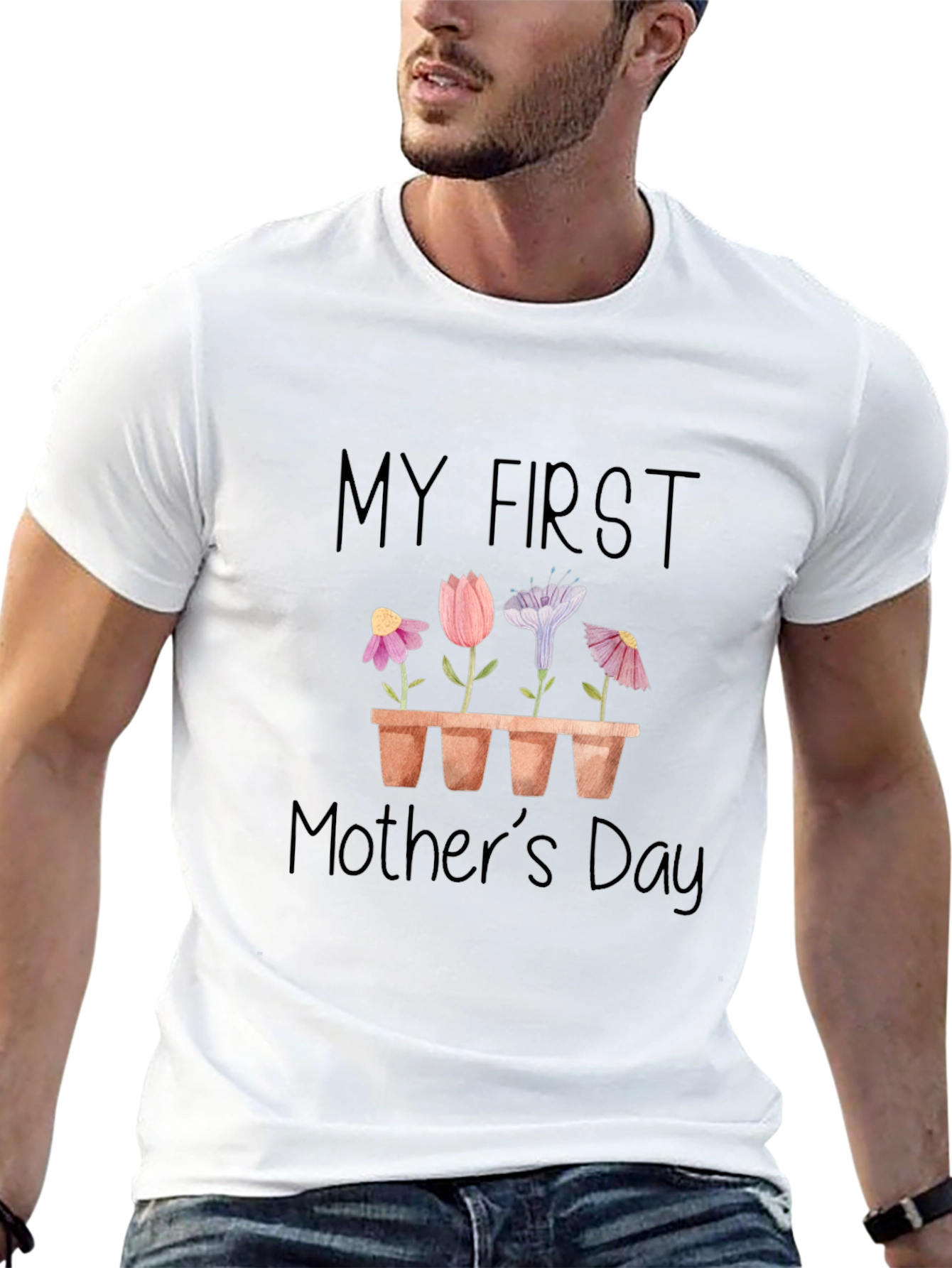 My First Mothers Day Floral T-Shirt