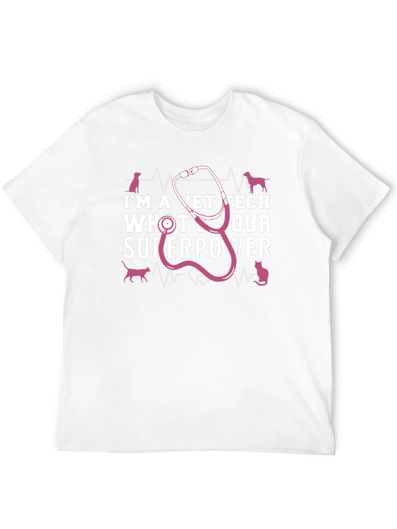Vet Tech Superpower T-Shirt - Animal Lover Tee