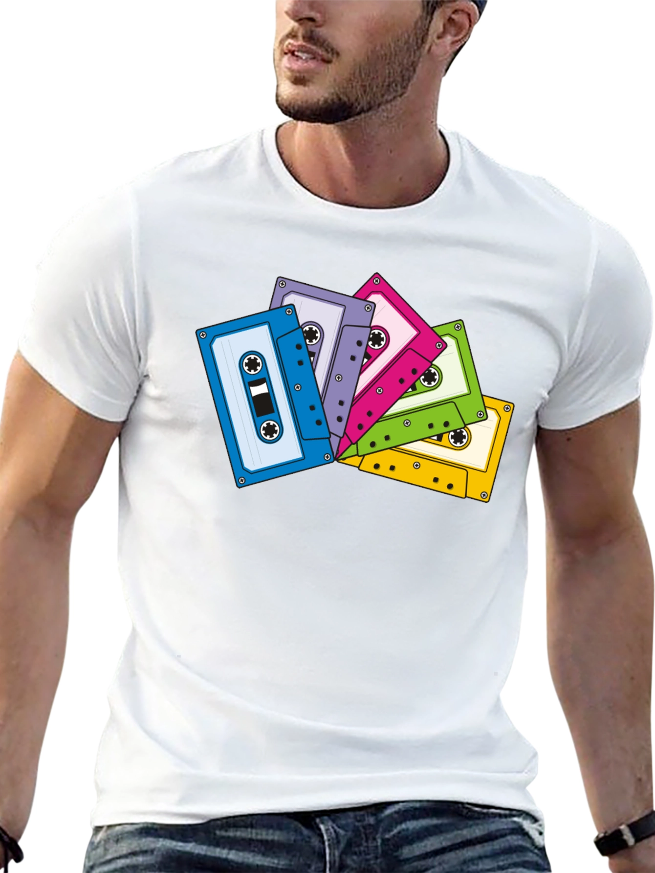 Retro Cassette Tape Graphic T-Shirt