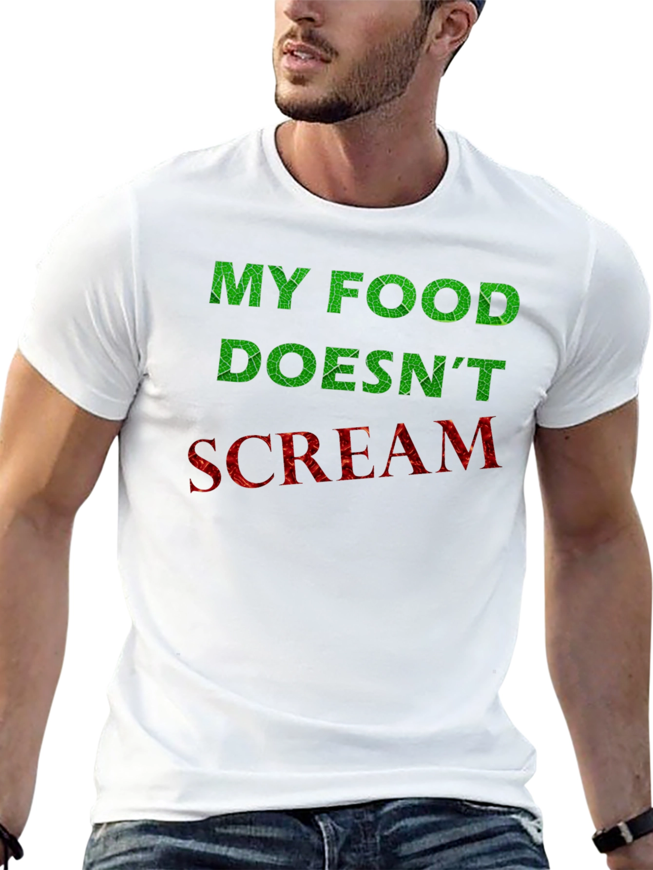 My Food Doesnt Scream Vegan T-Shirt