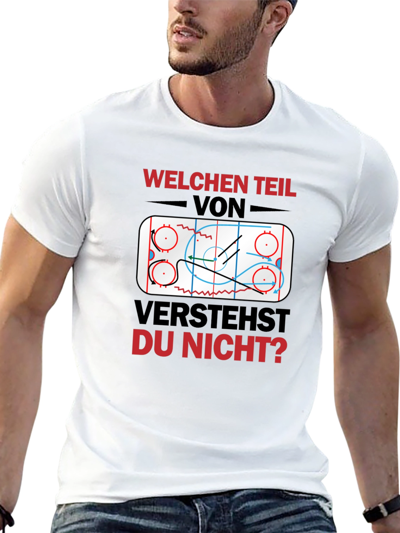 Hockey Play Diagram Graphic T-Shirt