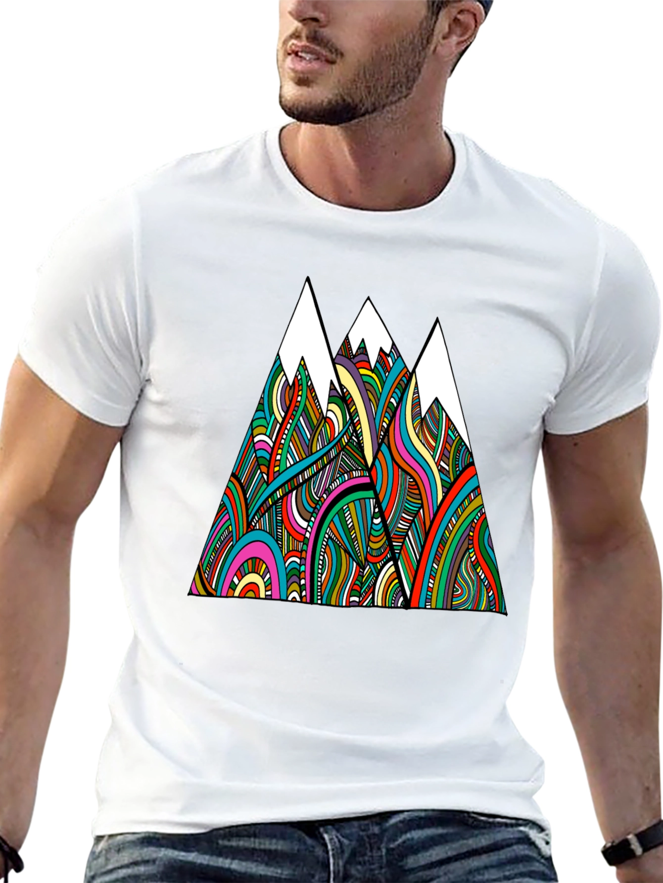 Psychedelic Mountain Graphic Tee