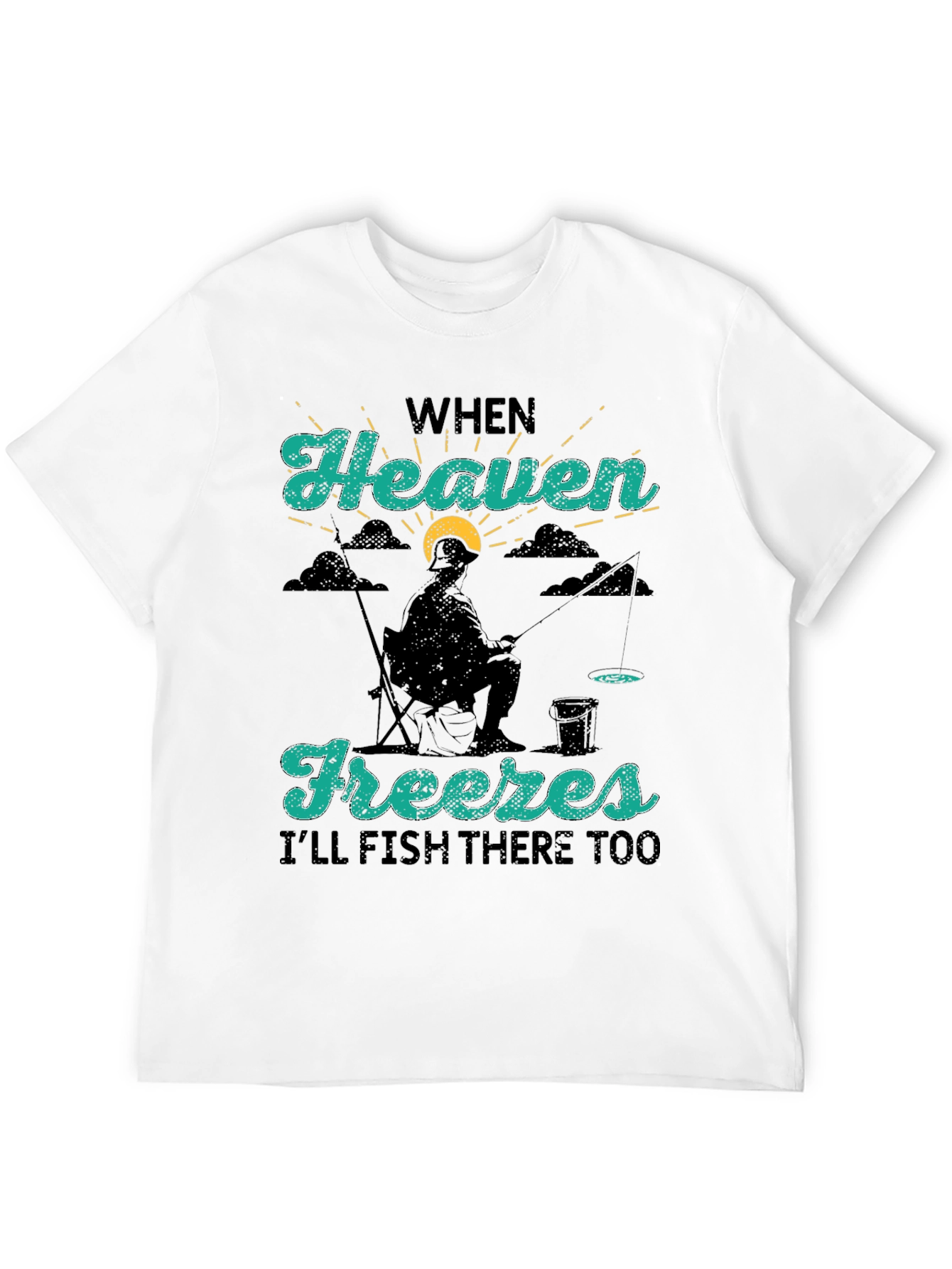Heaven Freezes Fishing T-Shirt