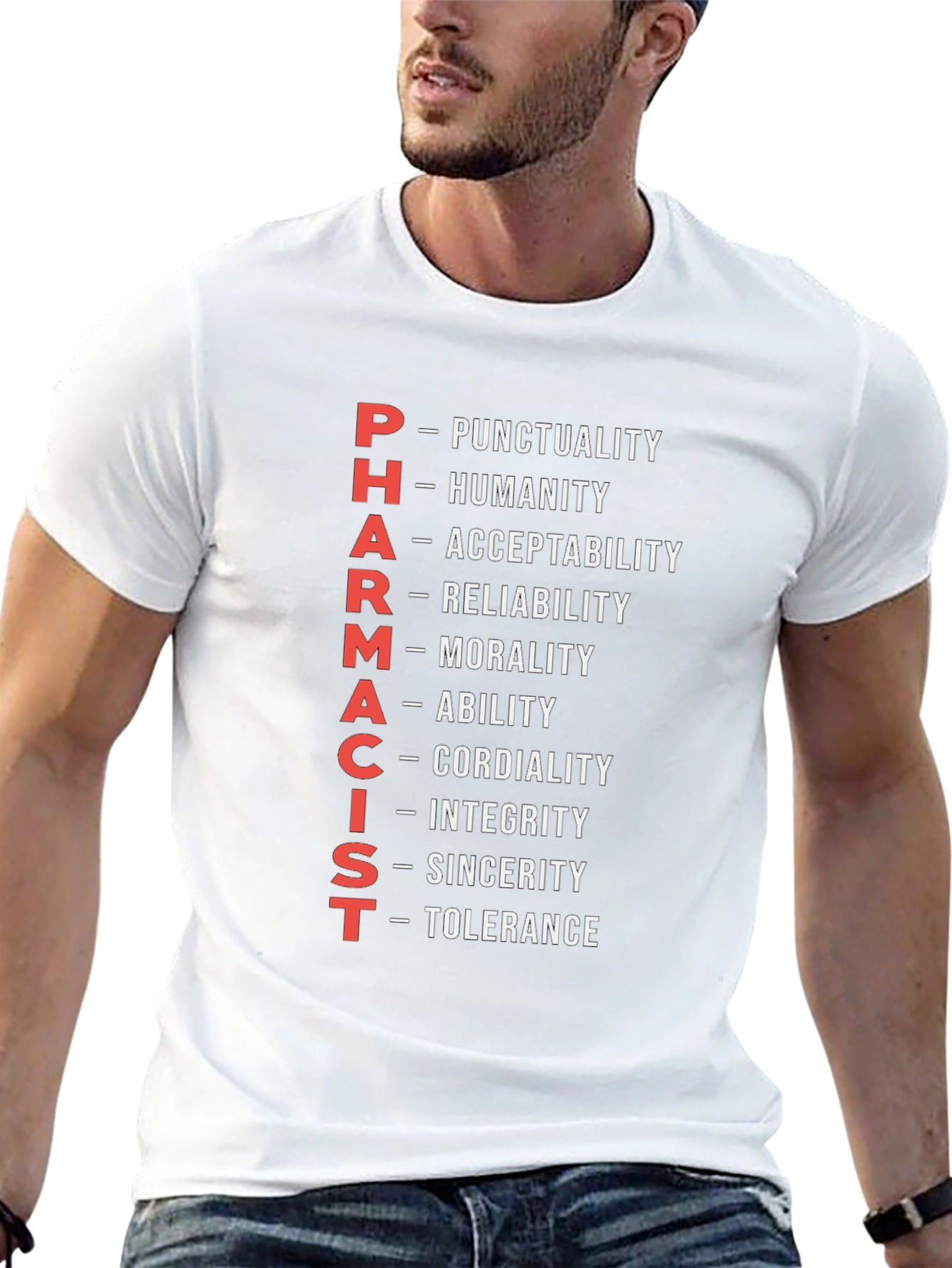 Pharmacist Qualities Black Graphic Tee