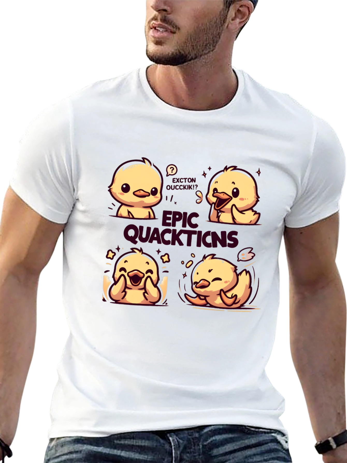 Epic Quacktions Duck T-Shirt - Soft & Stylish
