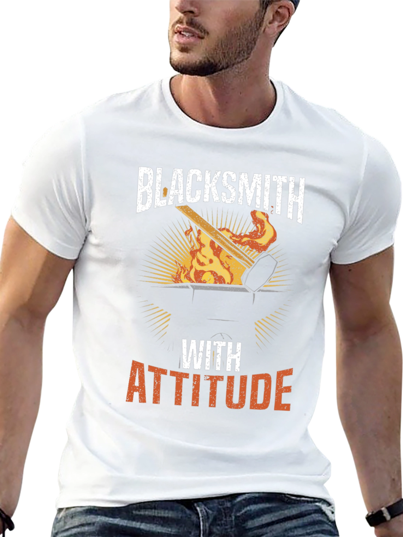 Blacksmith with Attitude Graphic T-Shirt