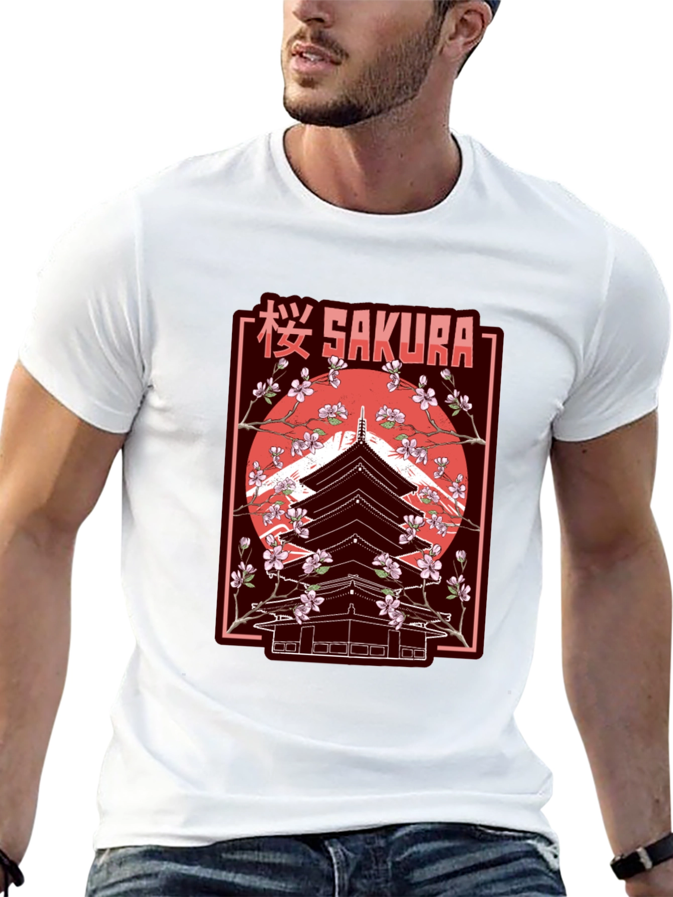 Sakura Pagoda Graphic Tee