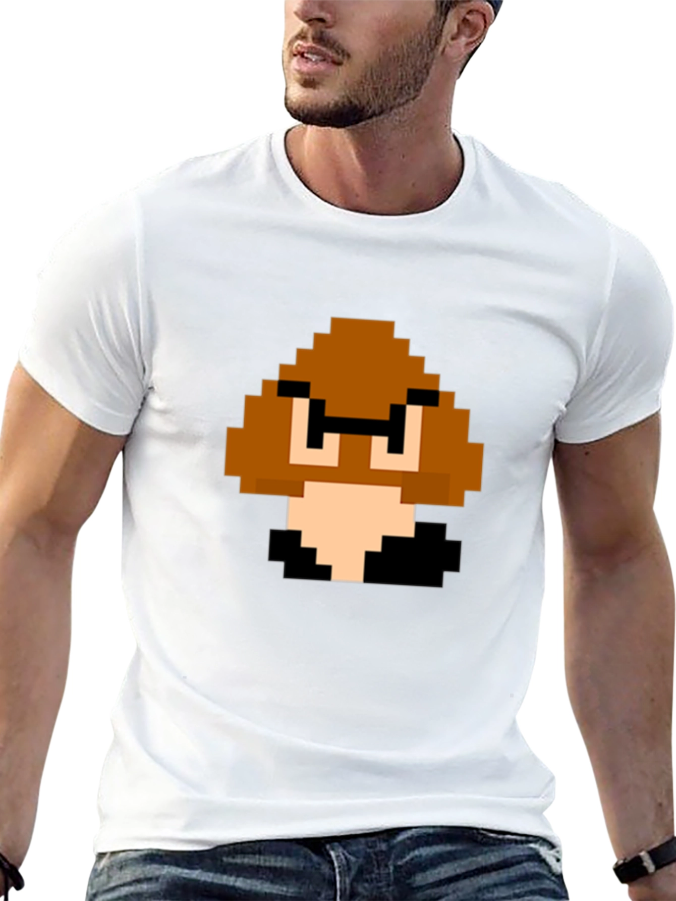 Pixel Goomba T-Shirt - Retro Gaming Style