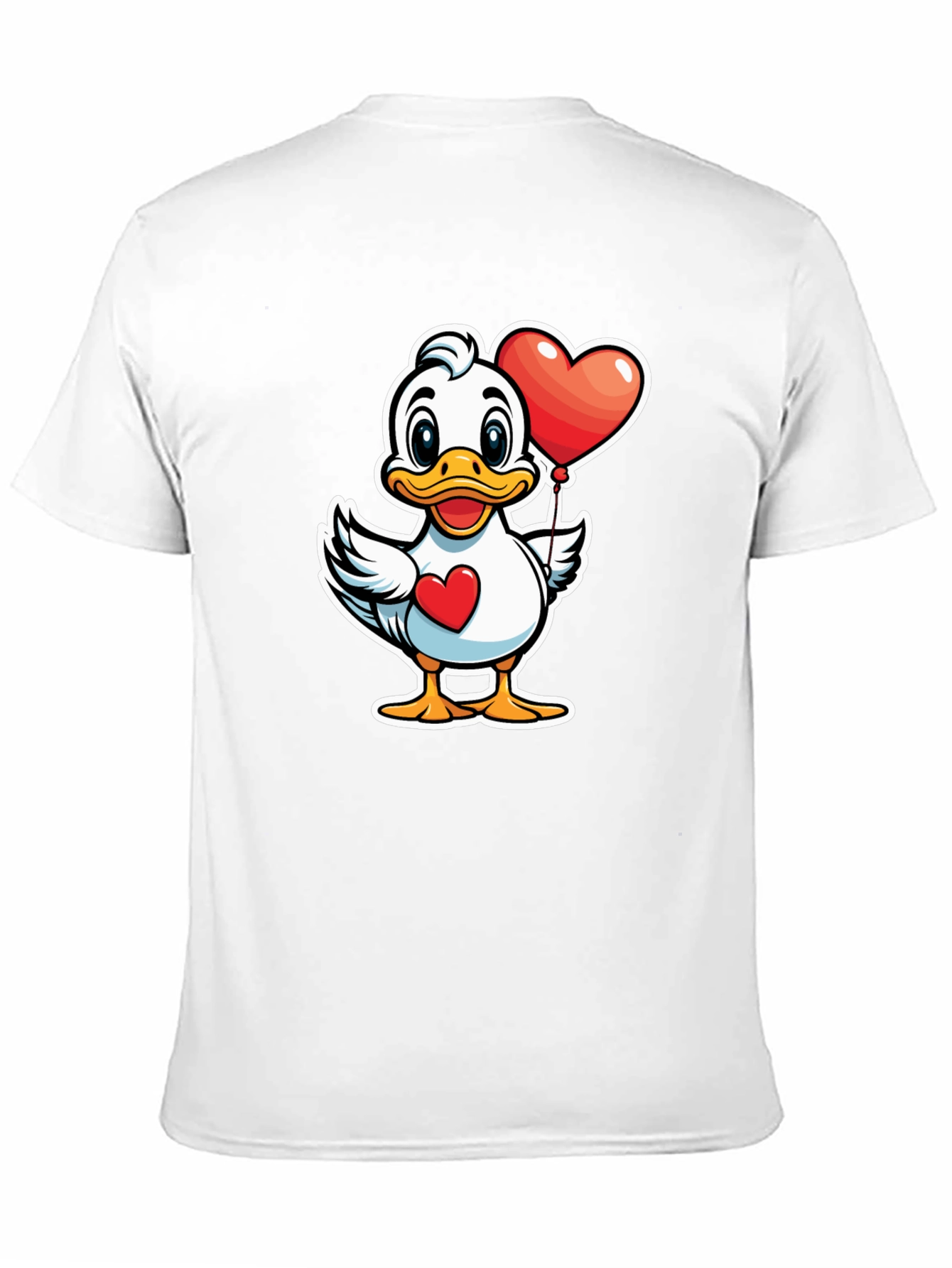 Duck with Heart Balloon Graphic Tee