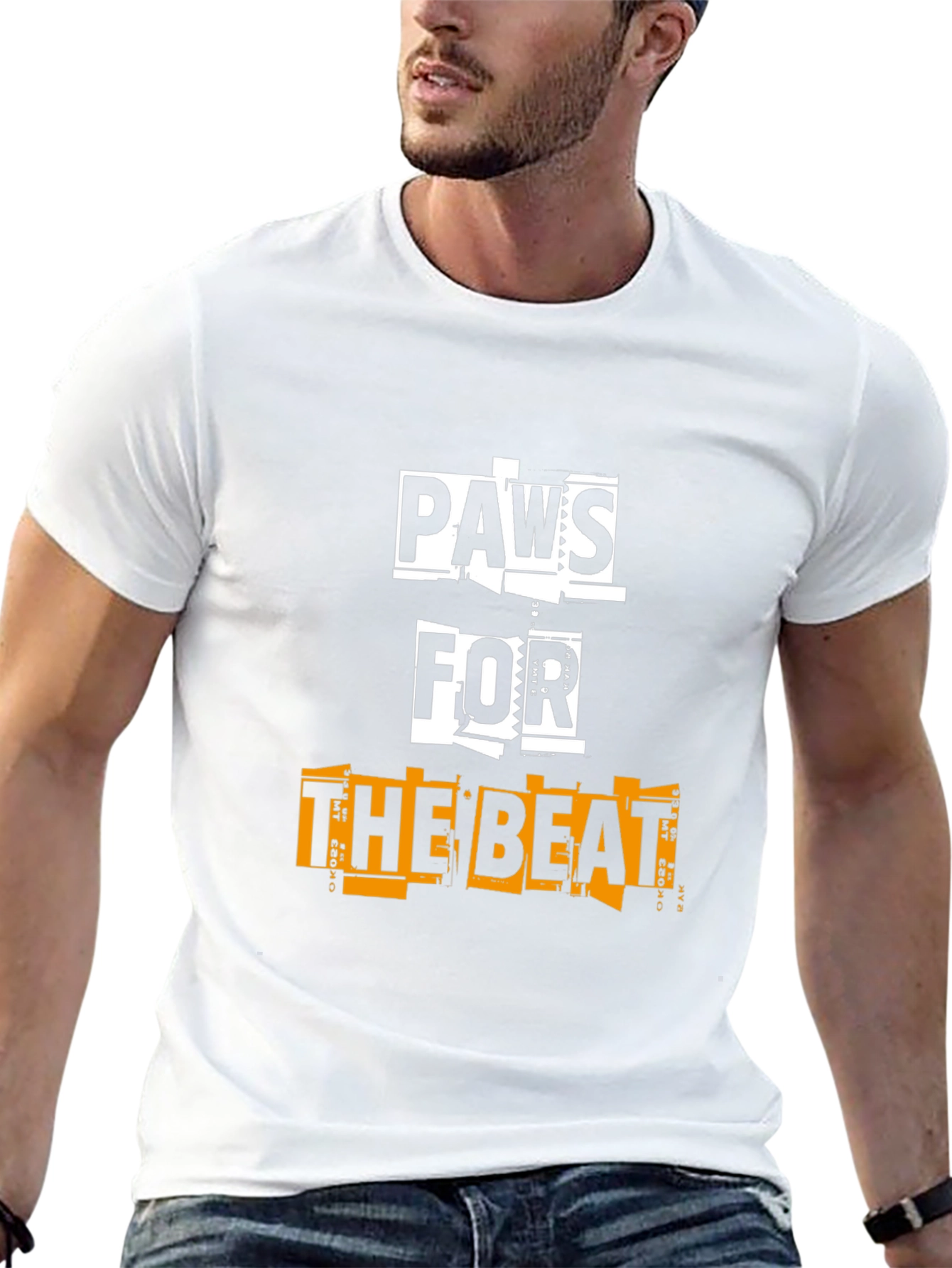 Paws For The Beat Black Graphic Tee