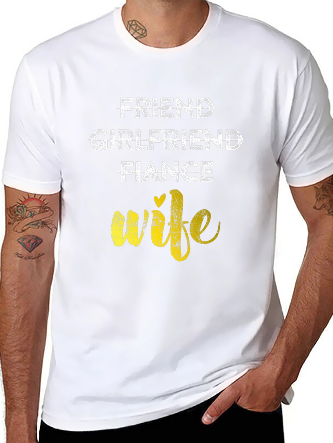 Evolved to Wife Graphic Tee - Black
