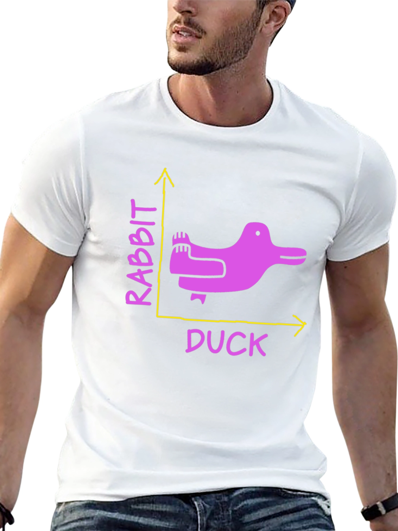 Rabbit Duck Graph T-Shirt