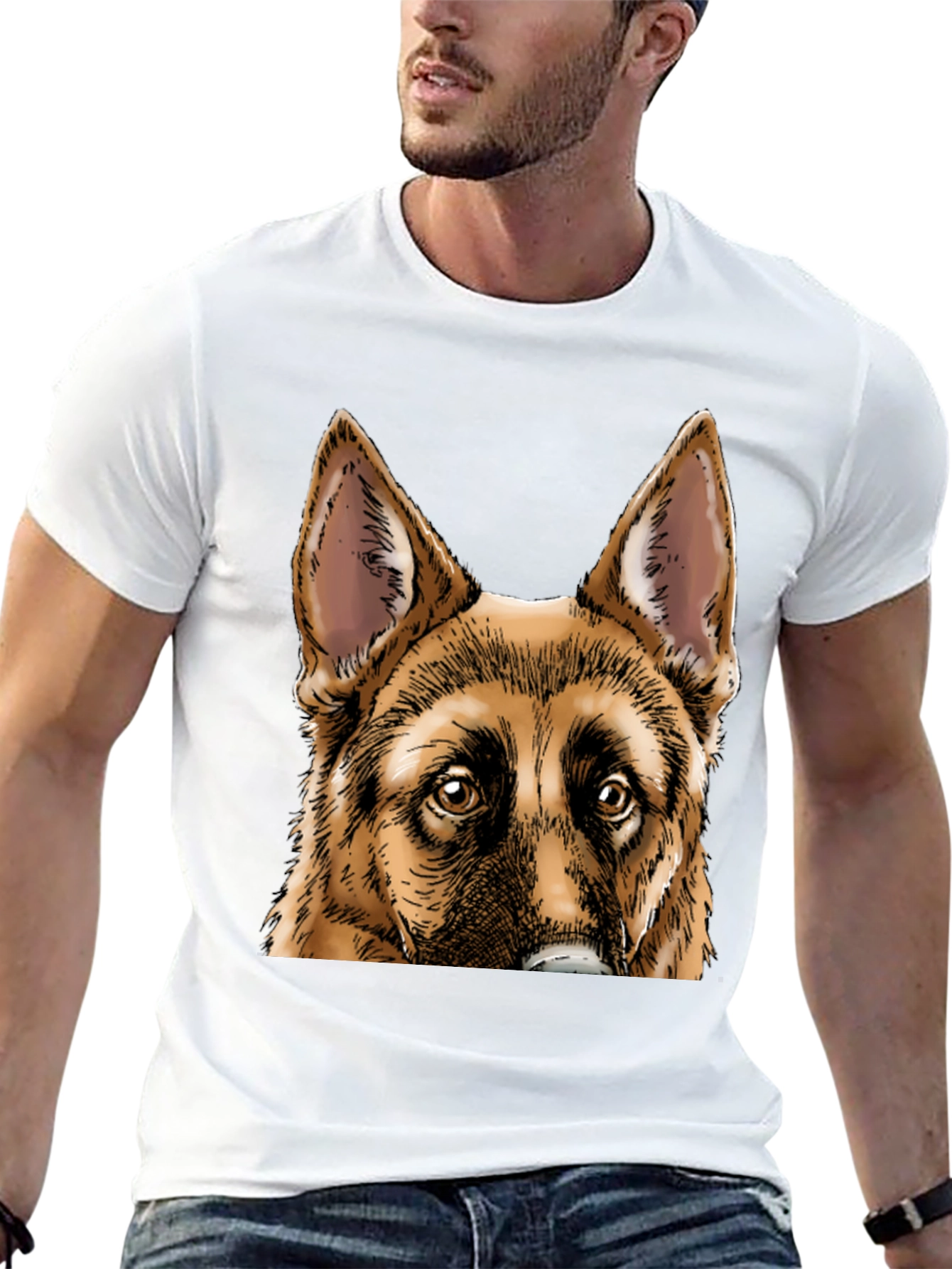 German Shepherd Dog Graphic T-Shirt
