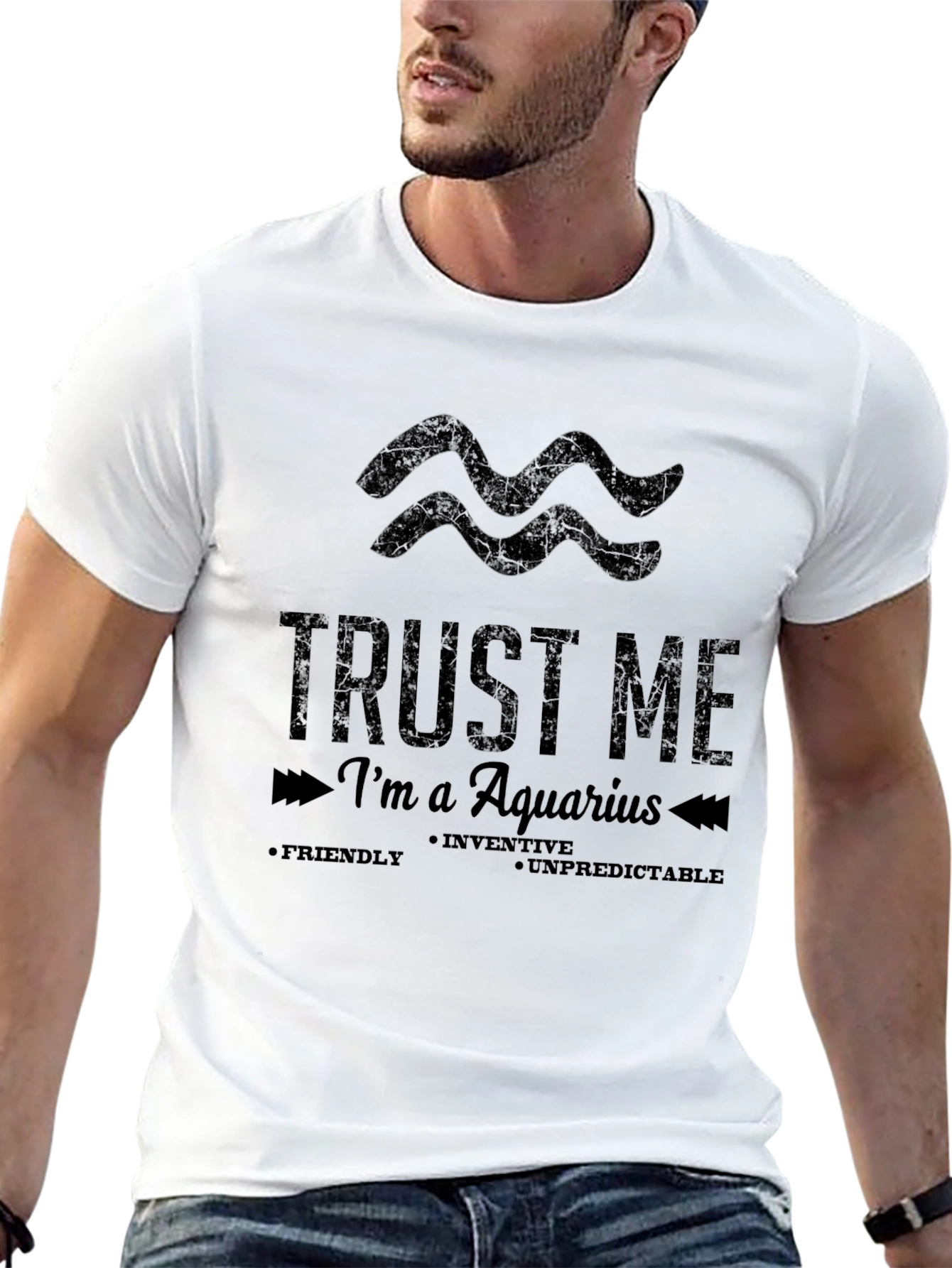 Trust Me Im an Aquarius Graphic Tee - Black