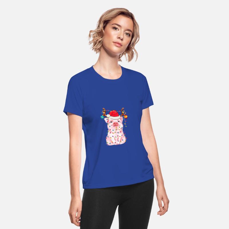 Pig Lovers Christmas Reindeer Funny