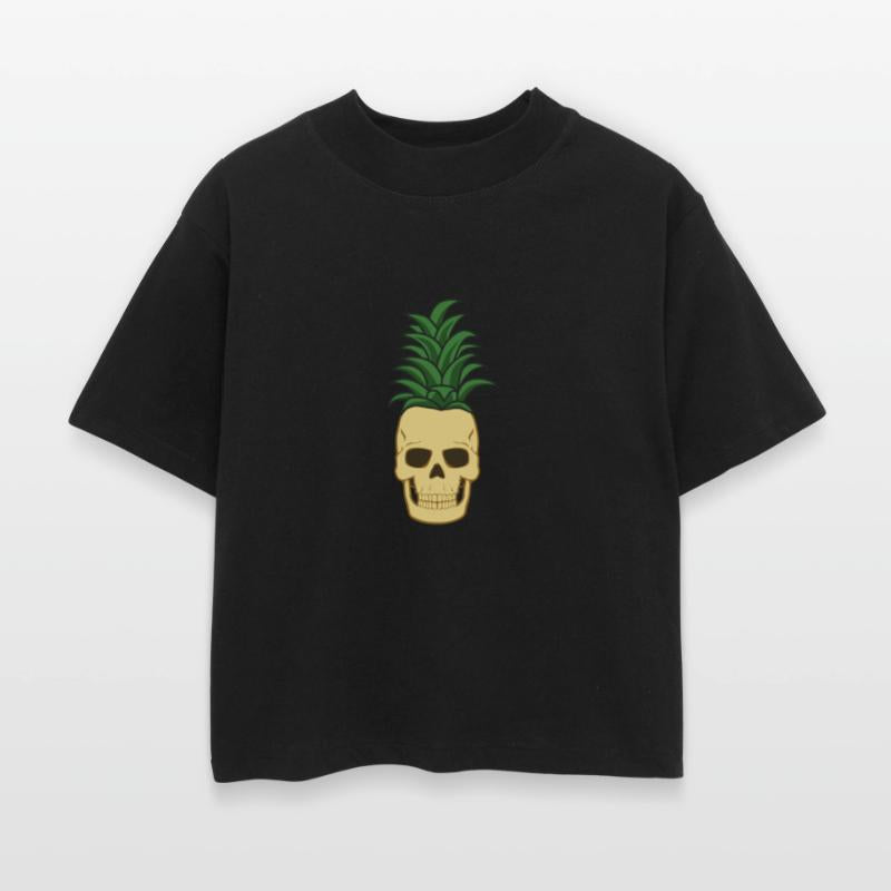 PINEAPPLE SKULL FUNNY PIRATE JOLLY ROGER DESIGN