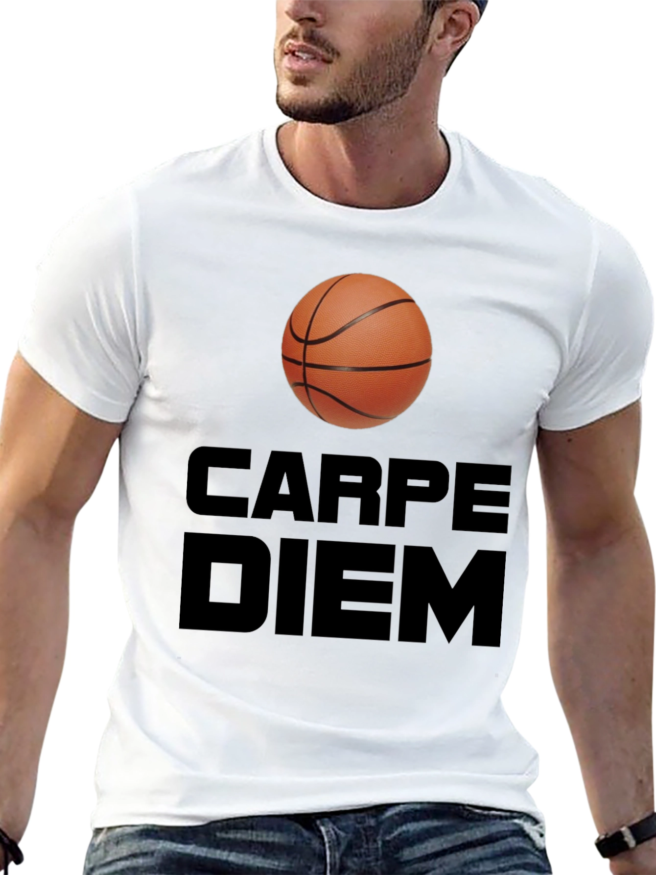 Carpe Diem Basketball T-Shirt - Seize the Game!