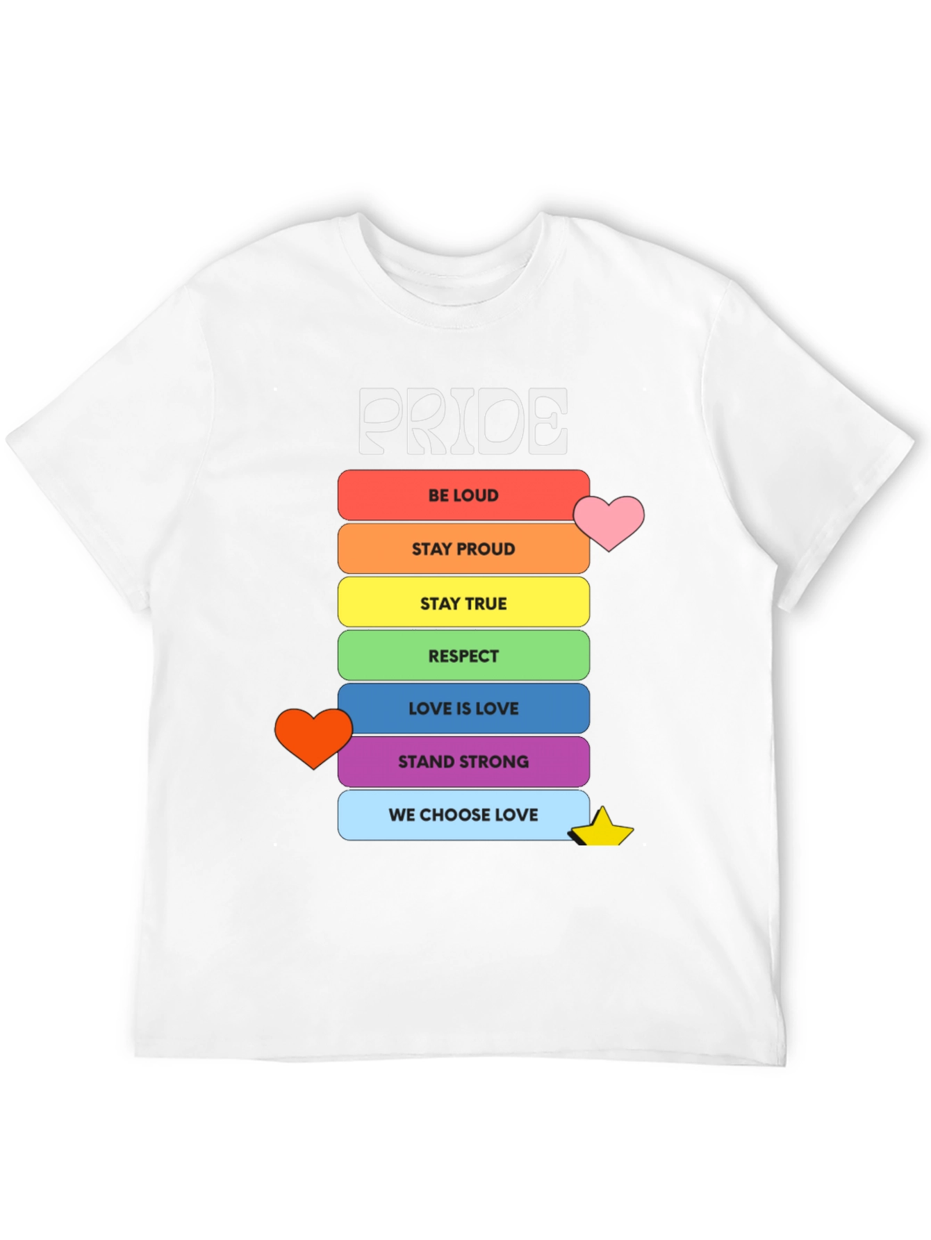 Pride Rainbow T-Shirt - Love & Respect