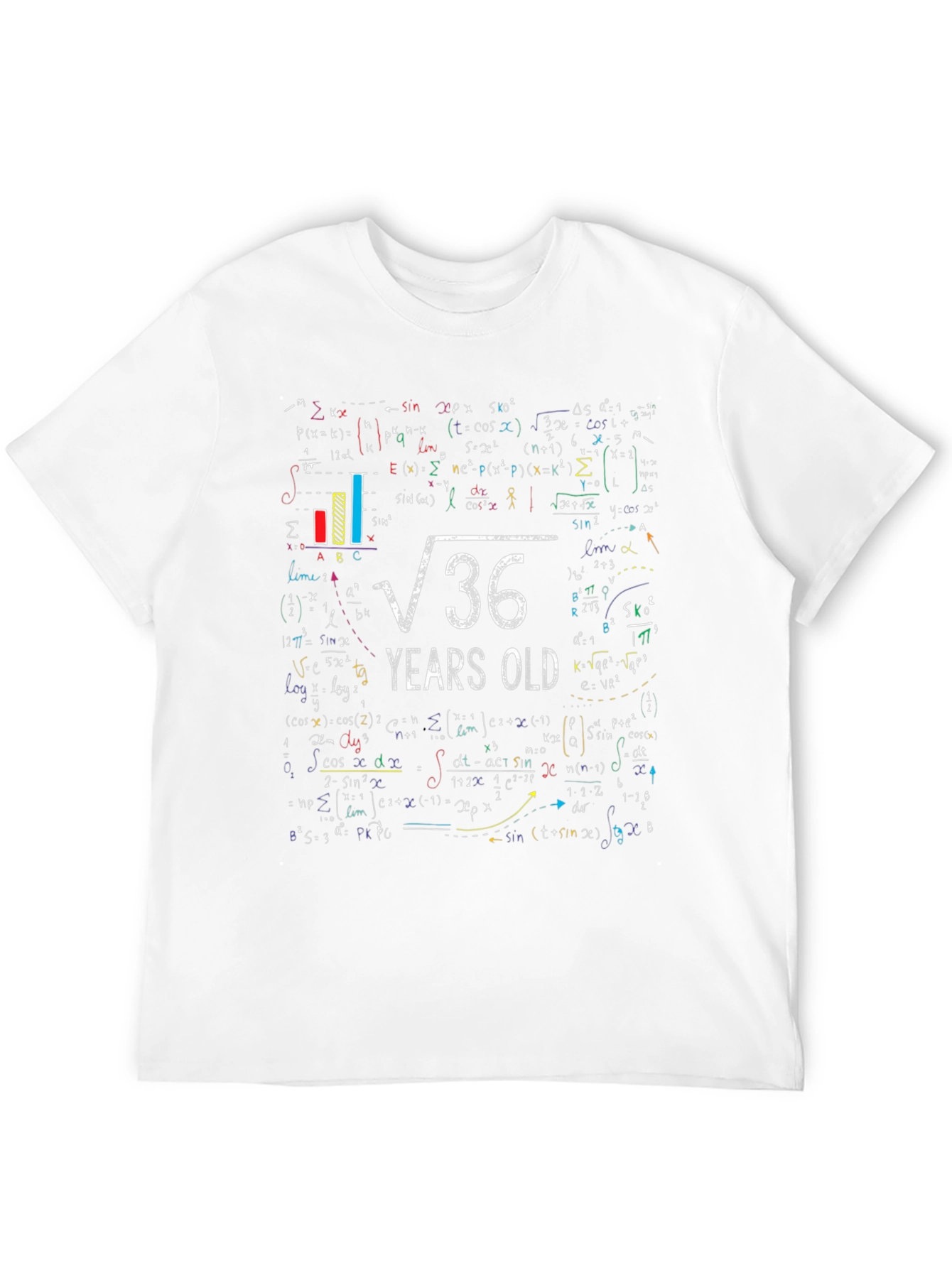 Math 36 Years Old Graphic Tee