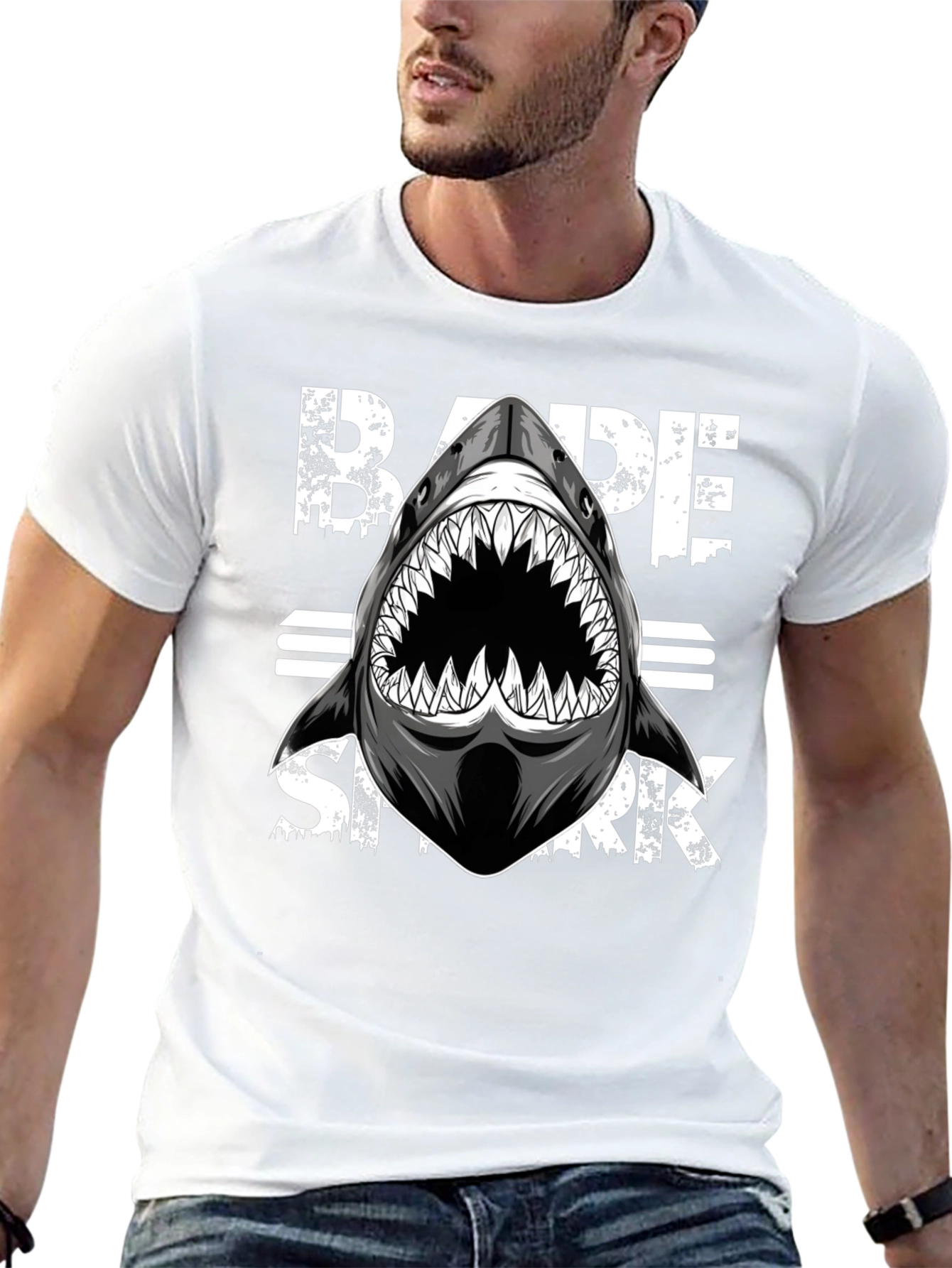 BAPE Shark Graphic Black T-Shirt